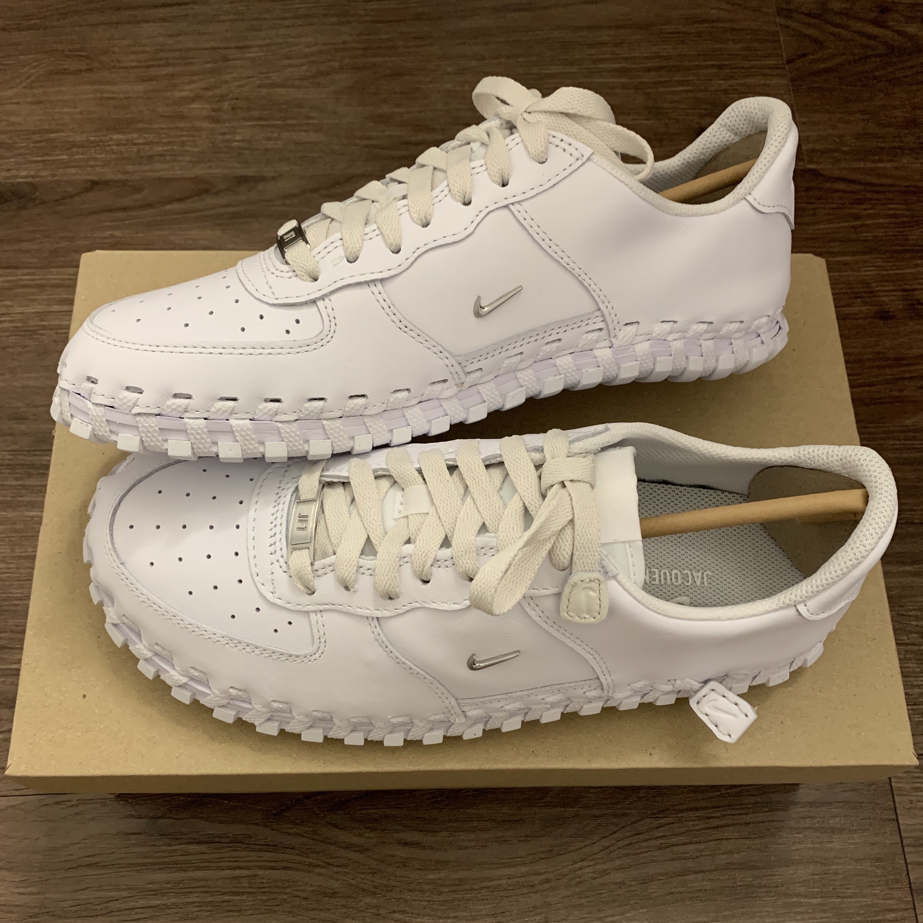 Nike x Jacquemus J Force 1 Low LX SP White 착용 스타일