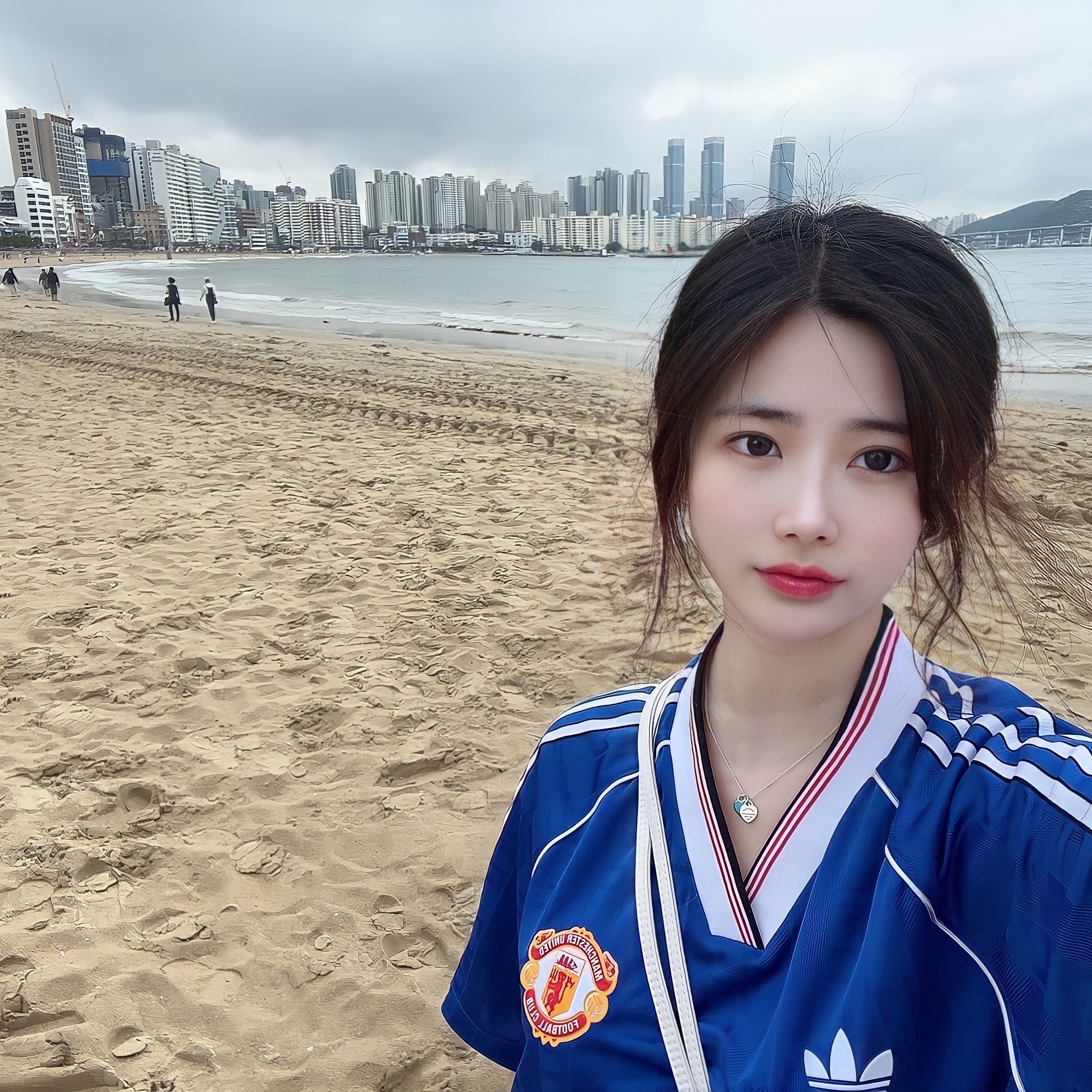 Adidas Manchester United 1988/90 Jersey Collegiate Royal - KR Sizing 착용 스타일 - 2