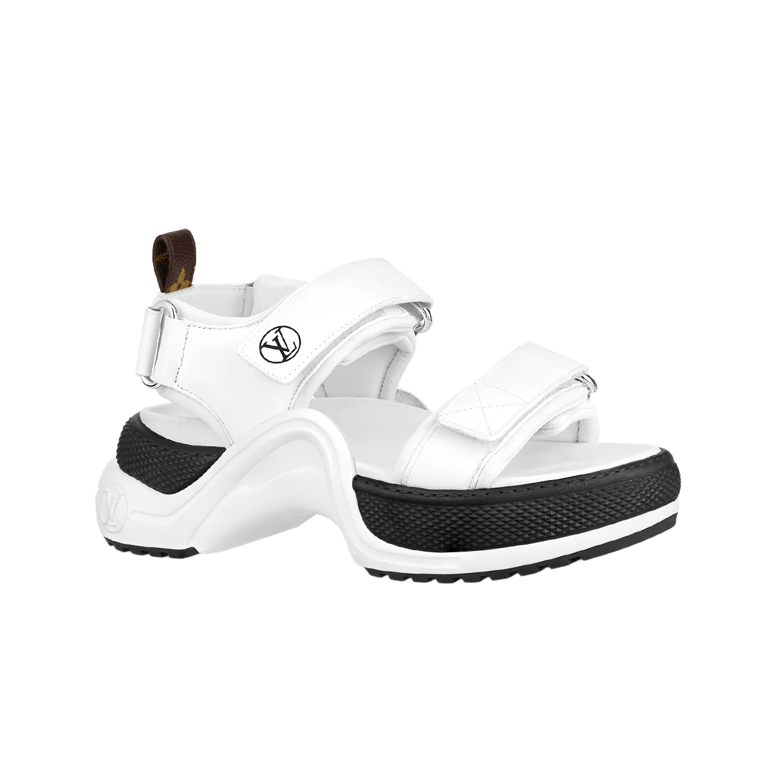 (W) 루이비통 LV 아치라이트 플랫 샌들 화이트((W) Louis Vuitton LV Archlight Flat Sandal White) - 1