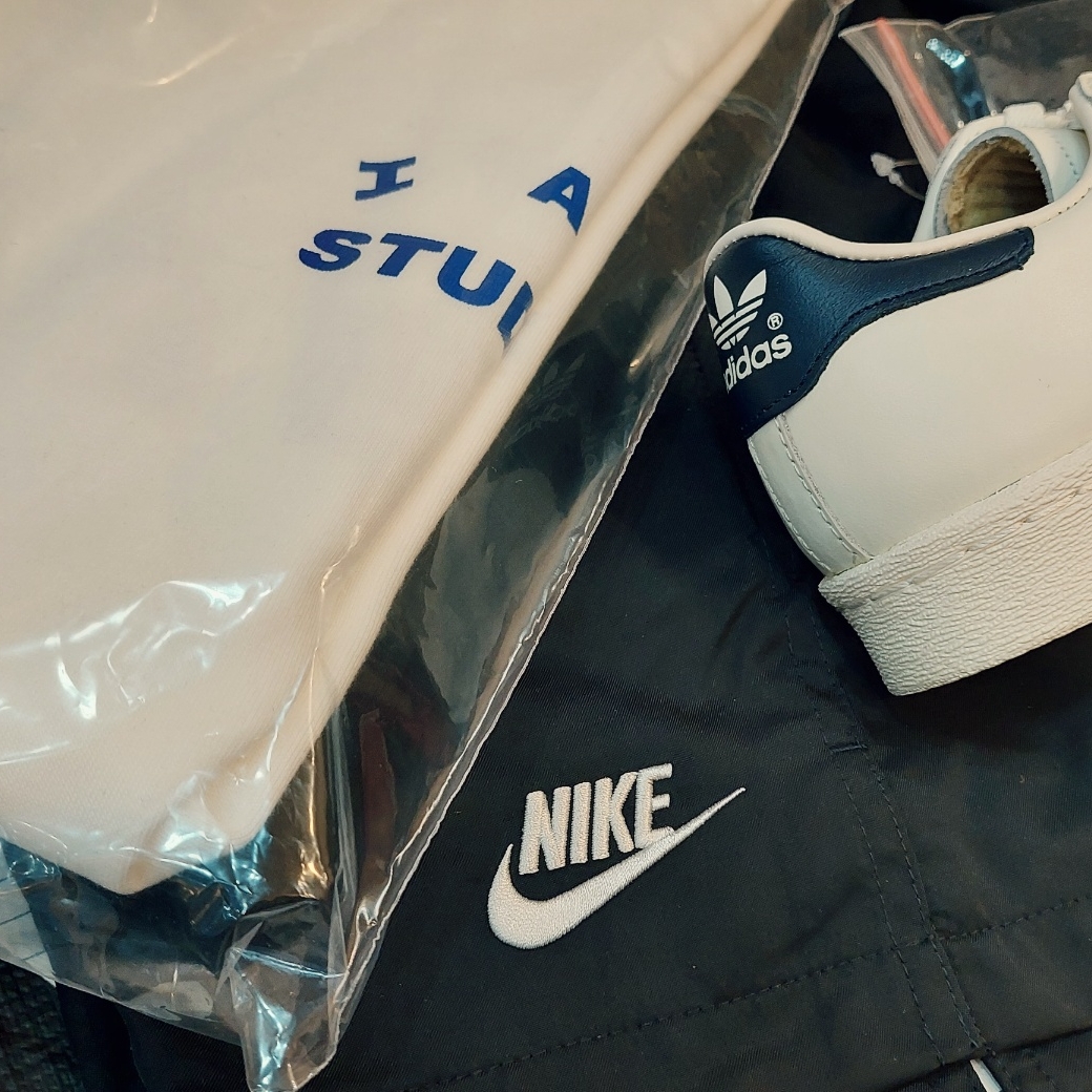 IAB Studio 10th Anniversary T-Shirts Pack White & Black (2 Pack), Nike NSW Woven Shorts Black - Asia 착용 스타일