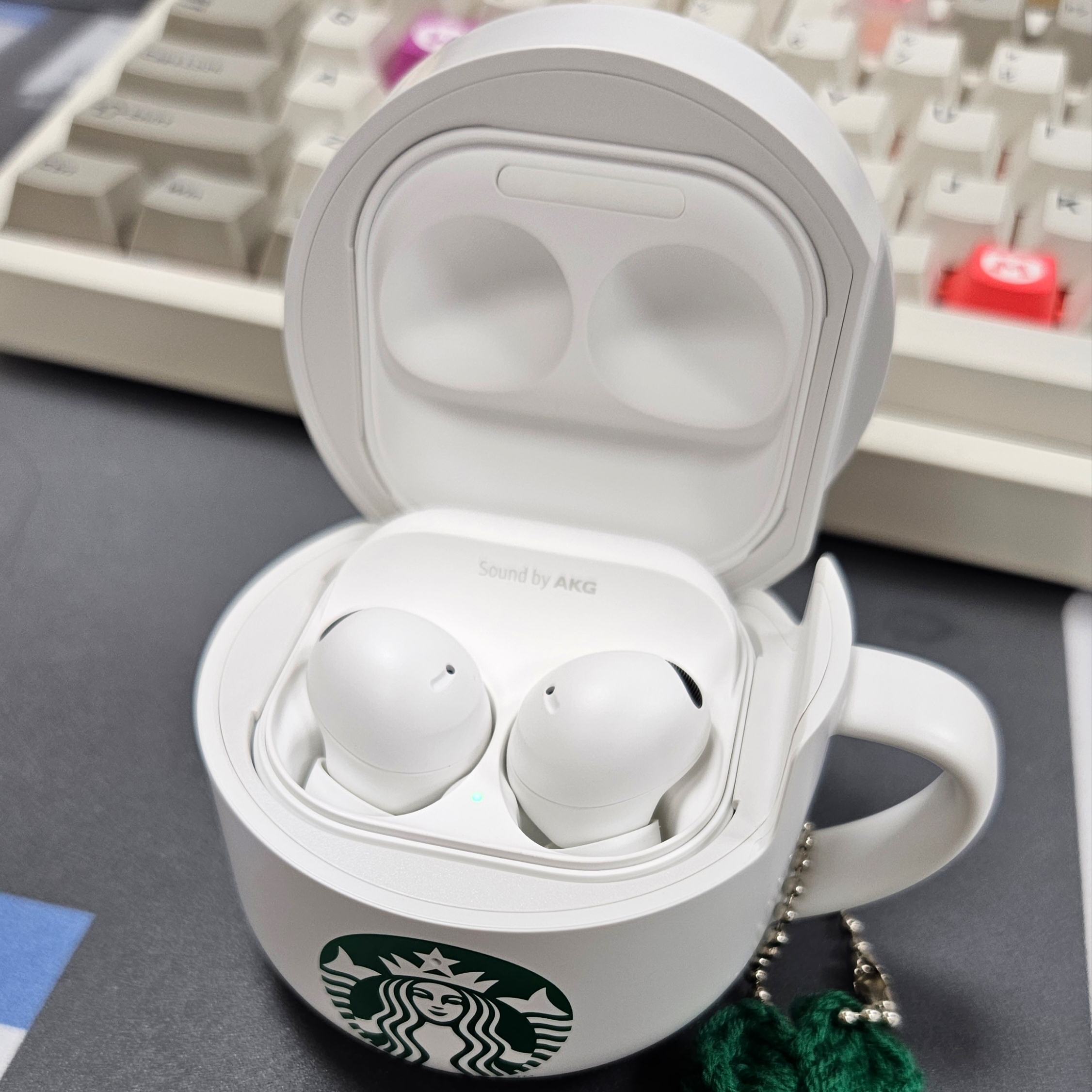 Samsung Galaxy Buds2 Pro White (Korean Ver.) 착용 스타일