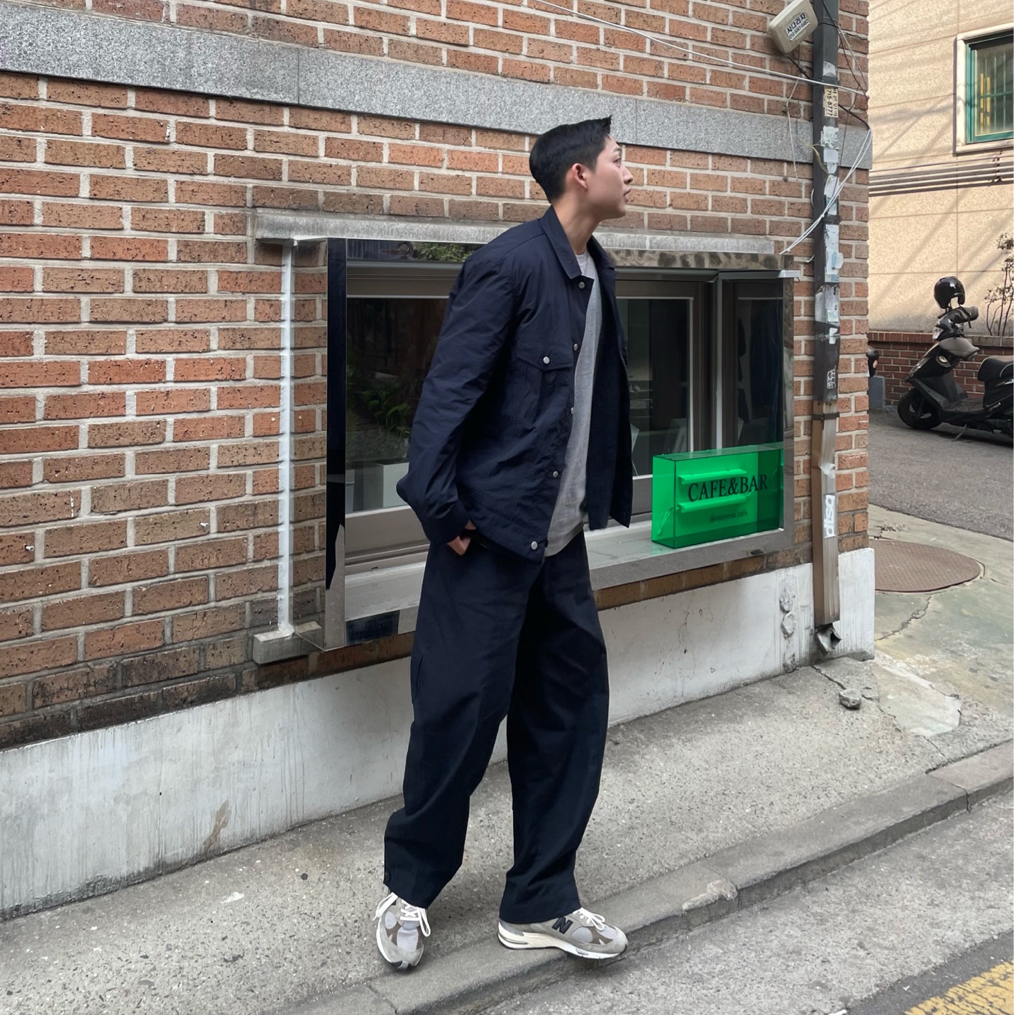 New Balance x JJJJound 991 Made in UK Grey 착용 스타일