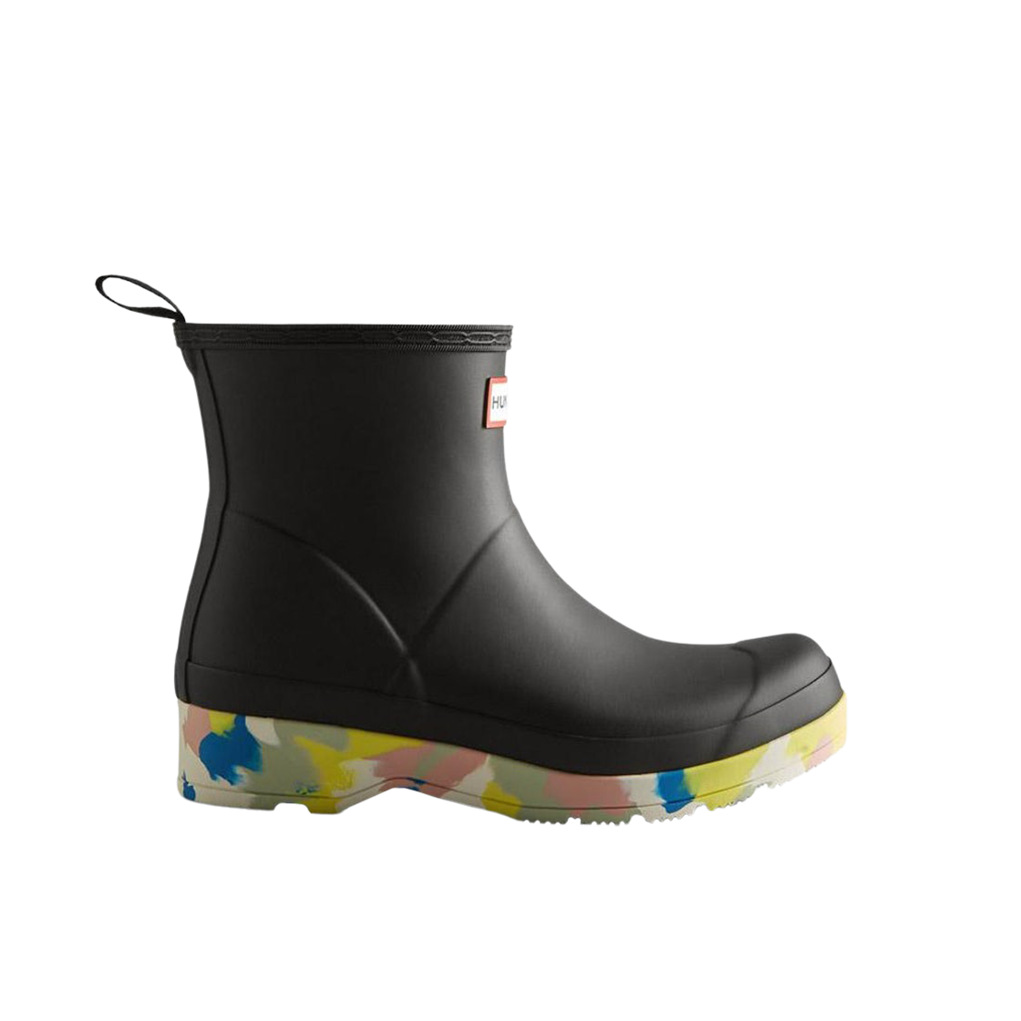 (W) 헌터 오리지널 플레이 스플래쉬 쇼트 부츠 블랙((W) Hunter Original Play Splash Short Boots Black) - 1