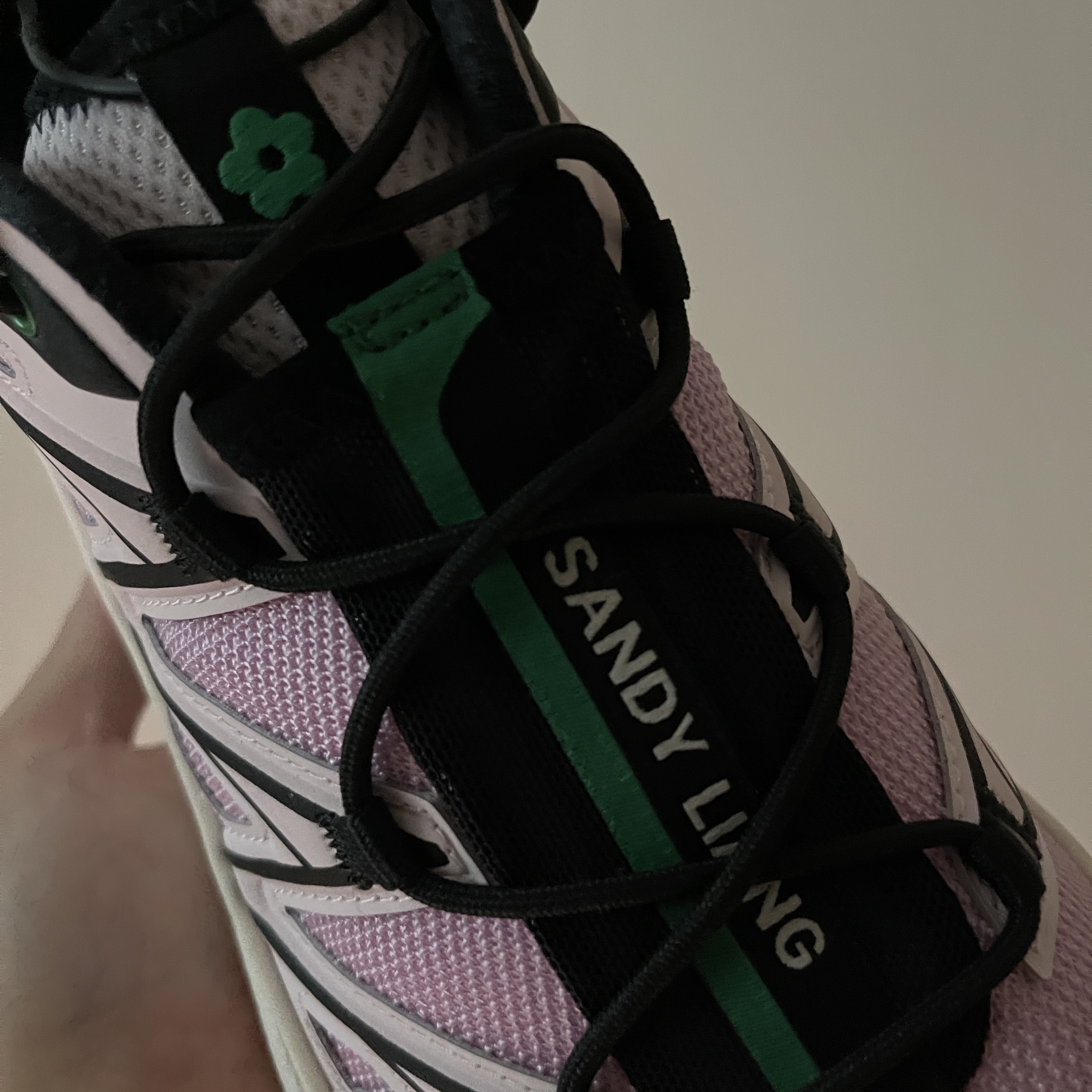 Salomon x Sandy Liang XT-6 Expanse Cradle Pink 착용 스타일 - 2
