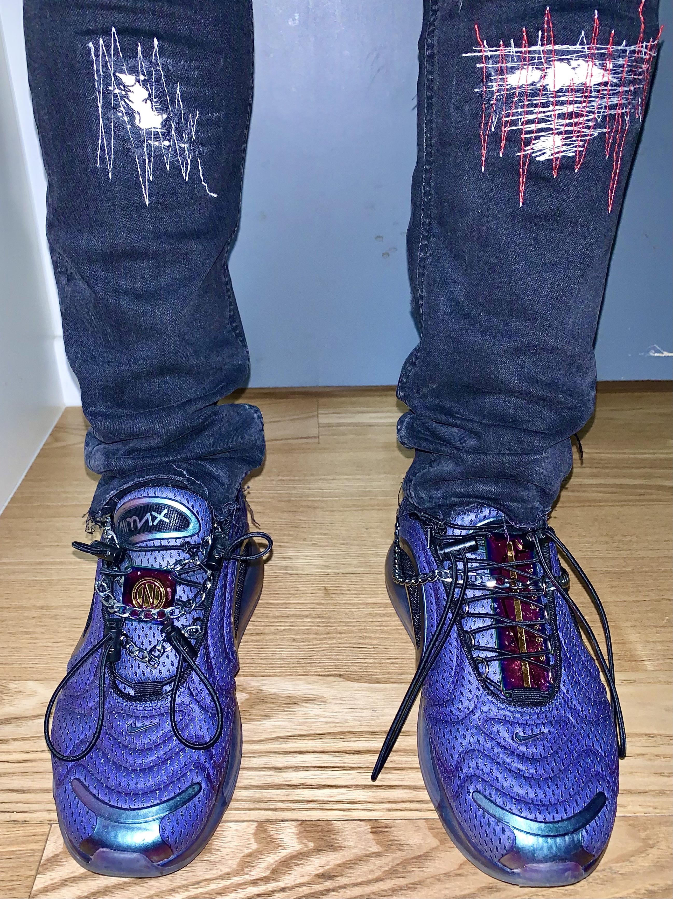 Nike Air Max 720 Northern Lights Night 착용 스타일 - 3