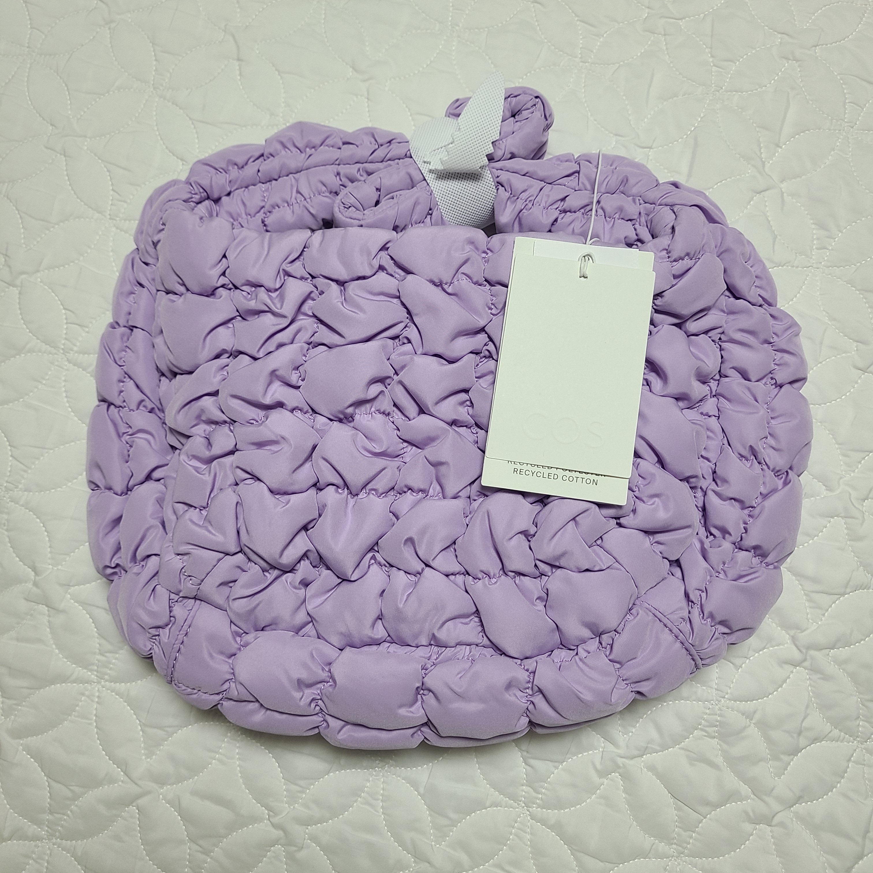 COS Quilted Mini Bag Purple 착용 스타일