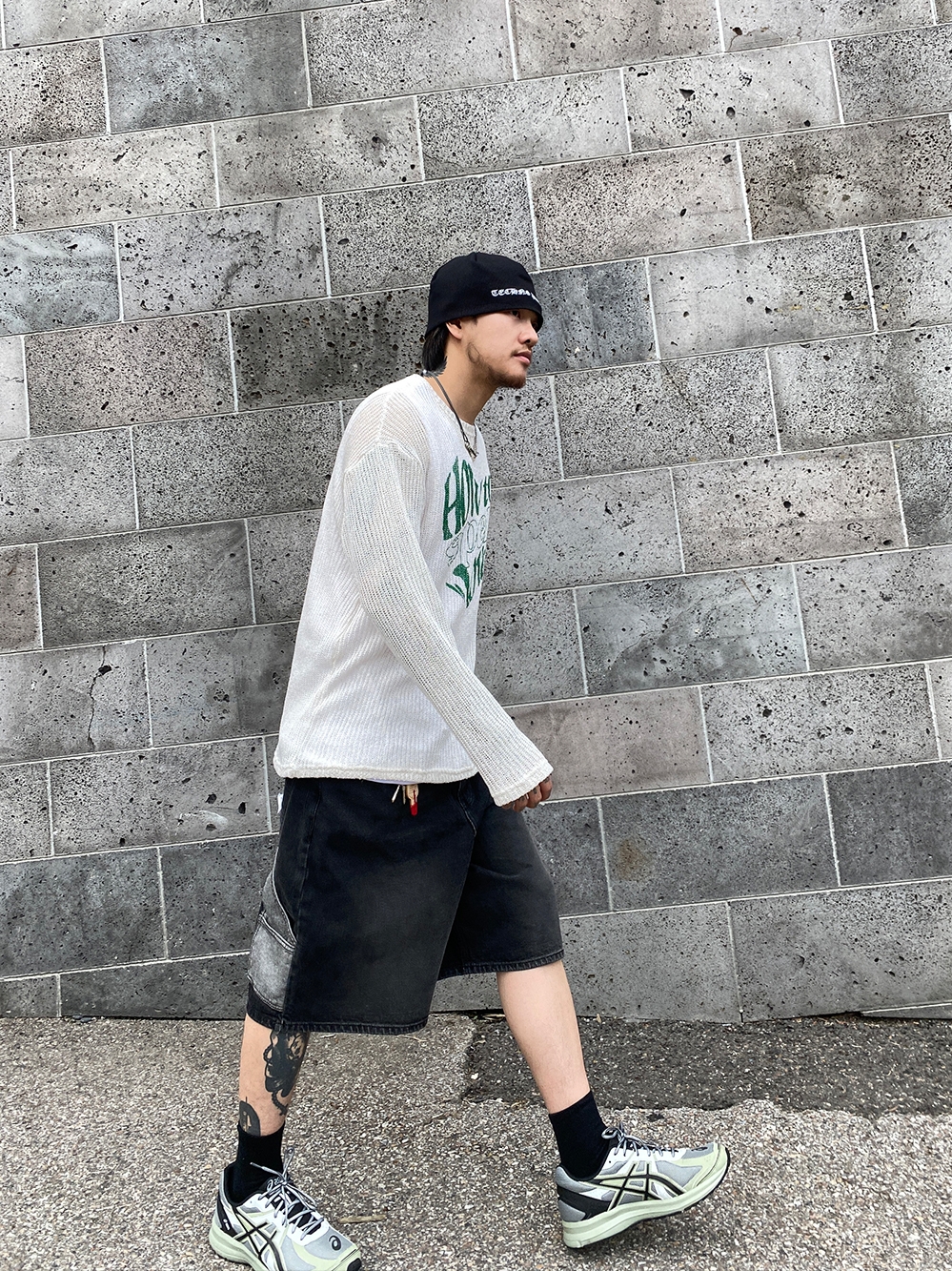 Asics Jog 100 S Sheet Rock - 2E Wide 착용 스타일