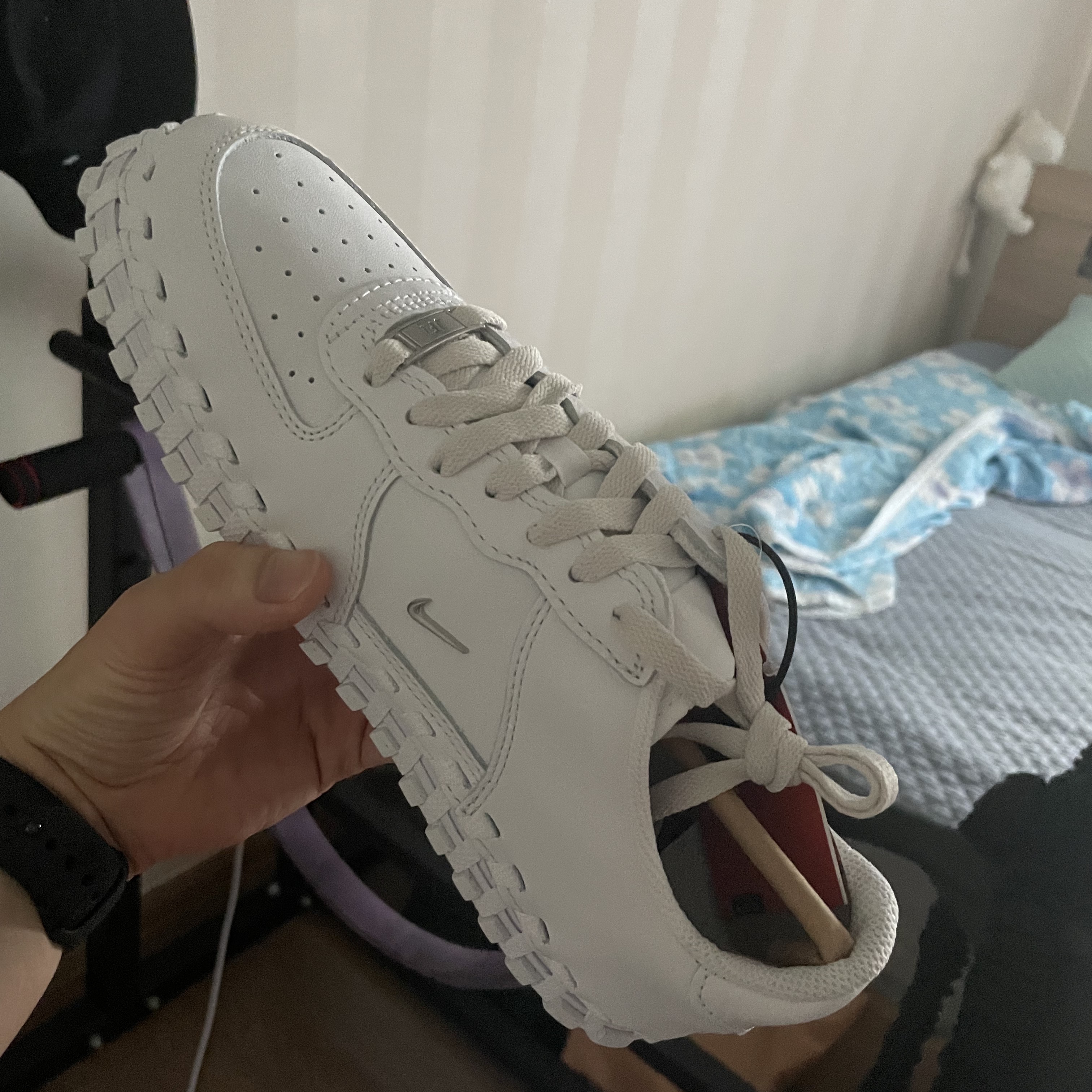 Nike x Jacquemus J Force 1 Low LX SP White 착용 스타일