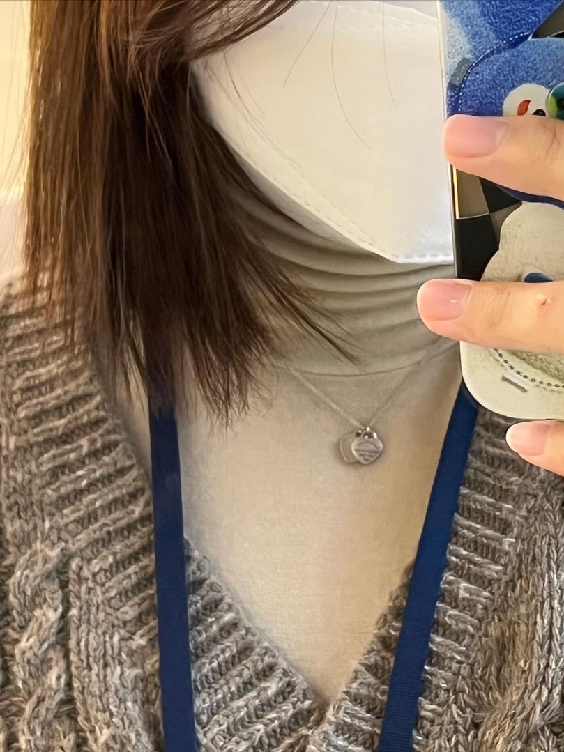 Tiffany & Co. Return To Tiffany Double Heart Pendant Silver, Tiffany & Co. Return To Tiffany Double Heart Pendant Rose Gold 착용 스타일