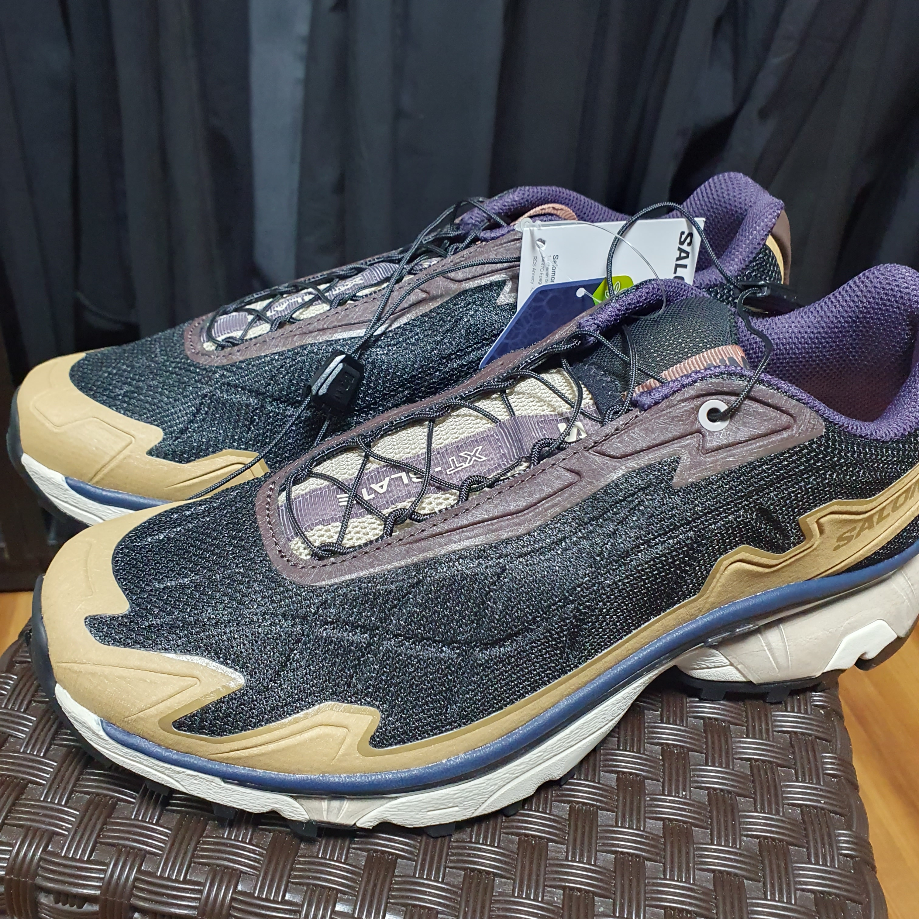 Salomon x Wood Wood XT-Slate Black Kelp 착용 스타일 - 1