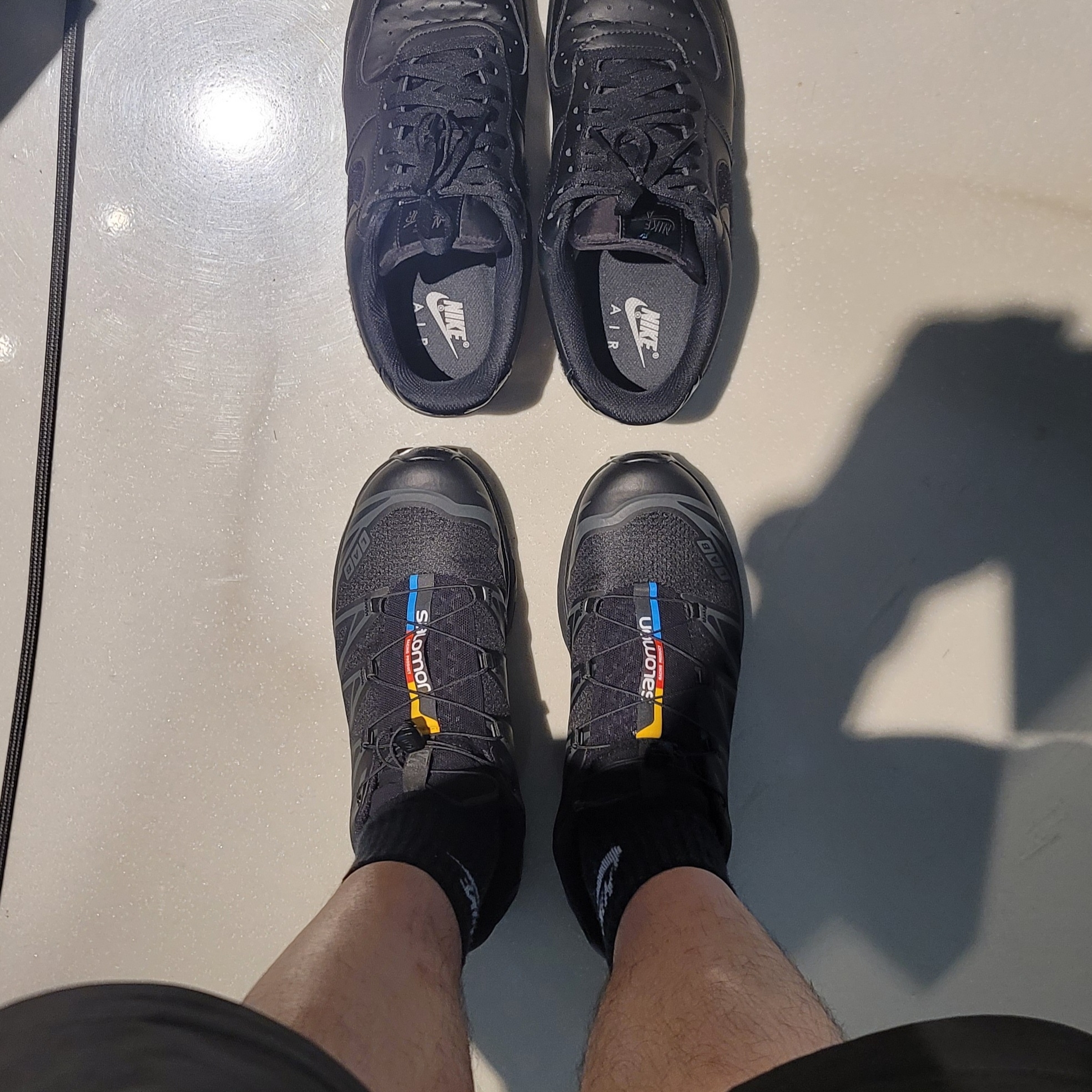 Salomon XT-6 ADV Black 착용 스타일 - 2