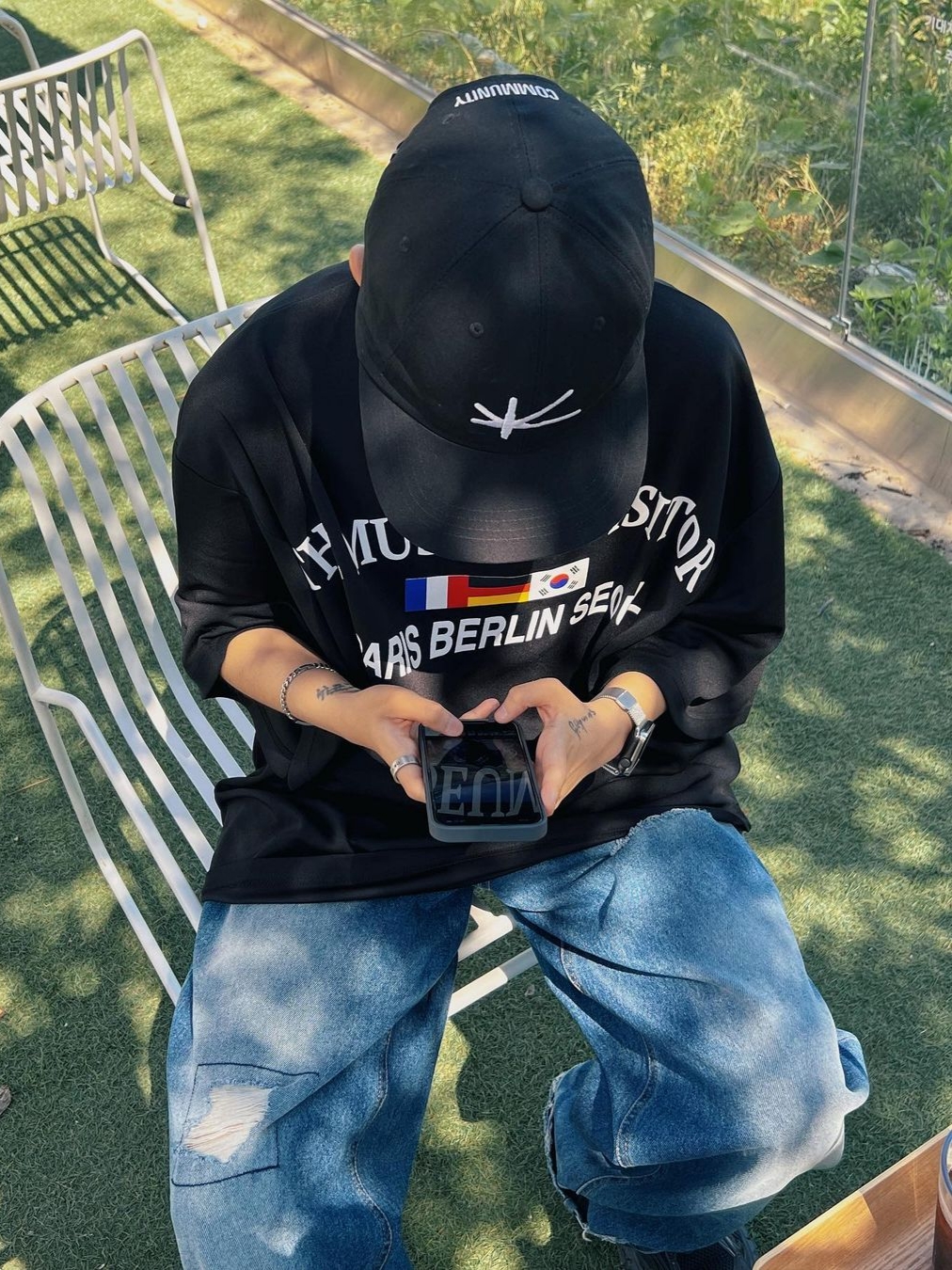Softoffice Community Cap - Black, The Museum Visitor Paris Berlin Seoul Jersey T-Shirt Black 착용 스타일