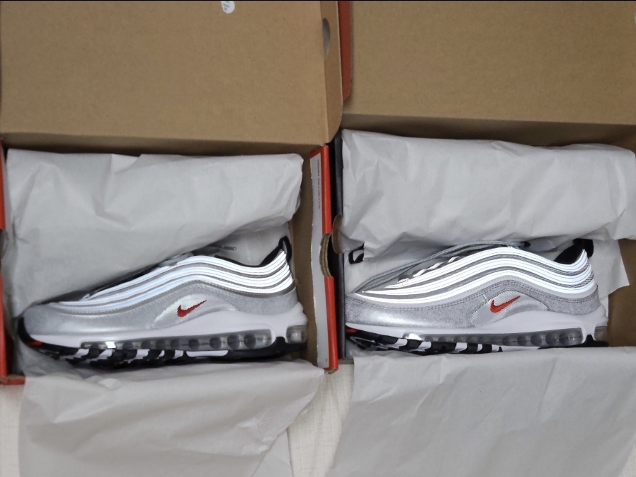 Nike Air Max 97 OG Silver Bullet 2022, (W) Nike Air Max 97 OG Silver Bullet 2022 착용 스타일