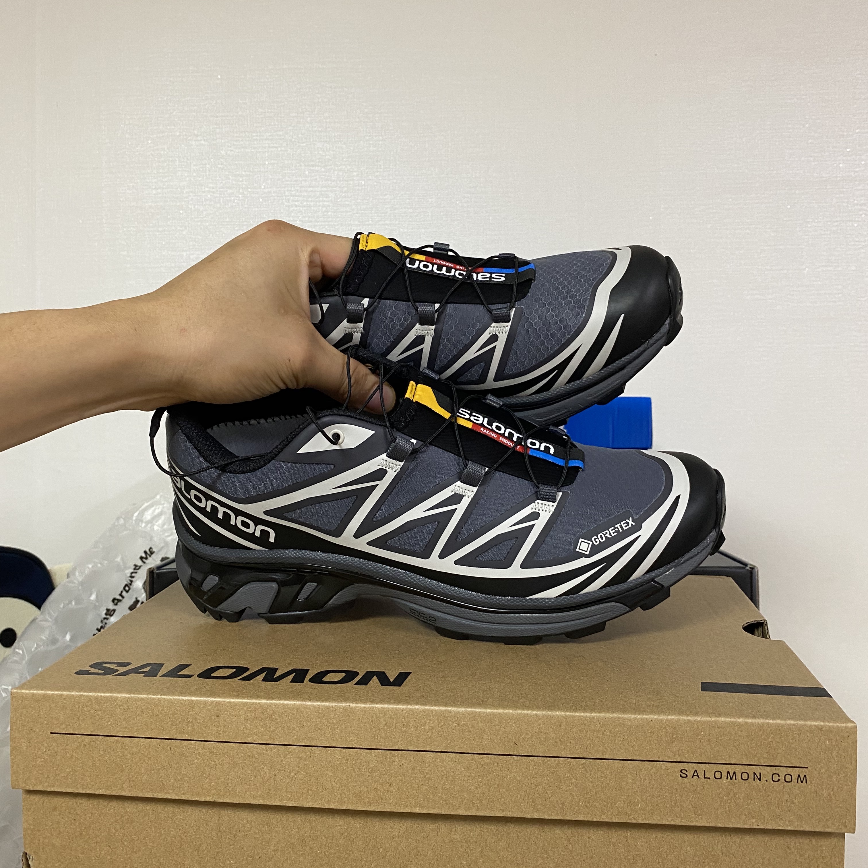 Salomon XT-6 Gore-Tex Black Ebony 착용 스타일