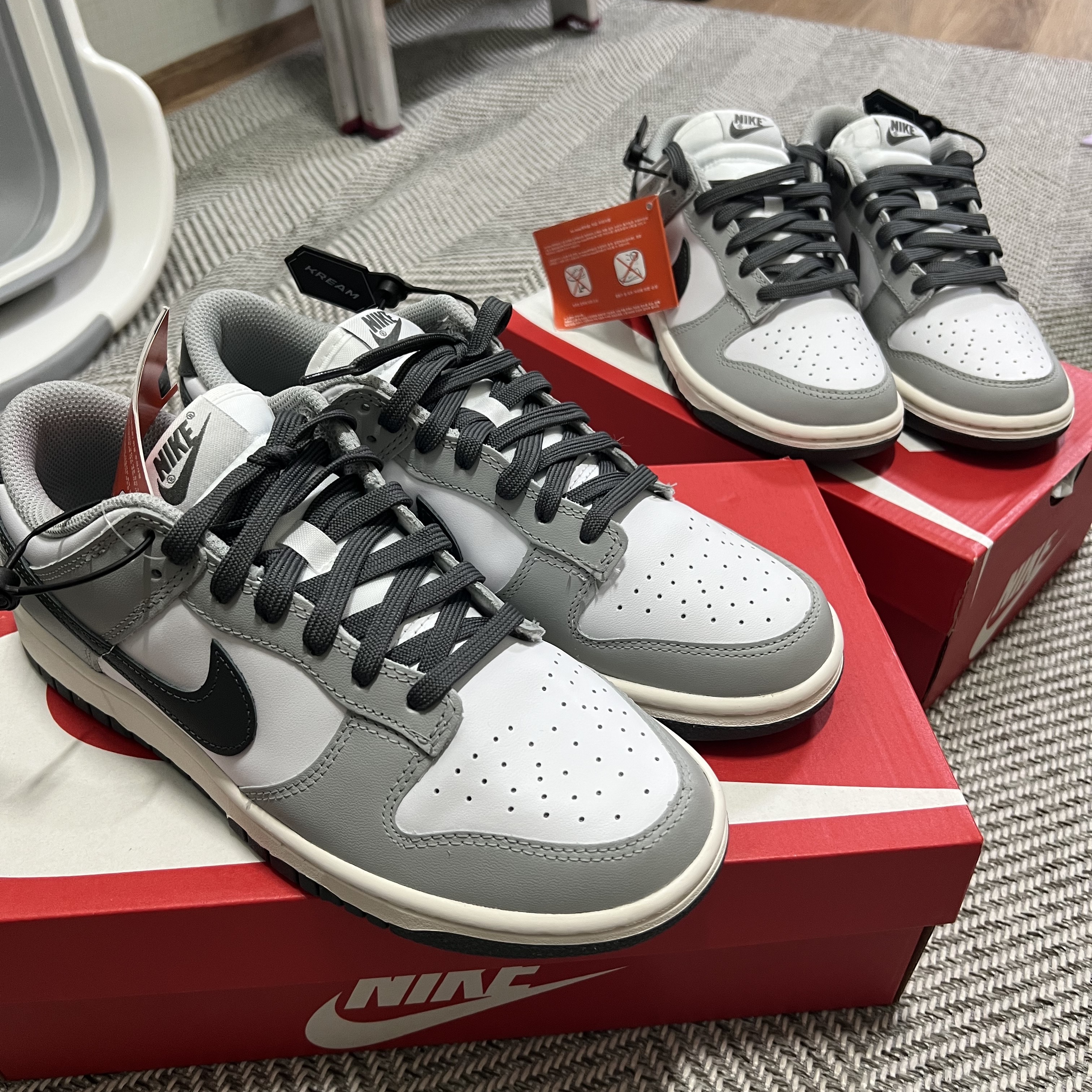 (W) Nike Dunk Low Light Smoke Grey 착용 스타일