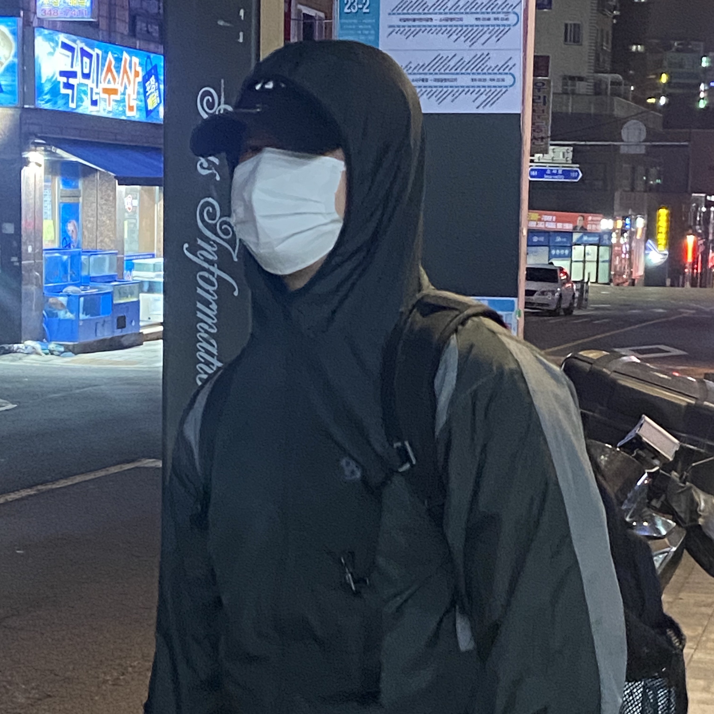 Sansan Gear Paneled Jacket Black - 23SS 착용 스타일 - 1