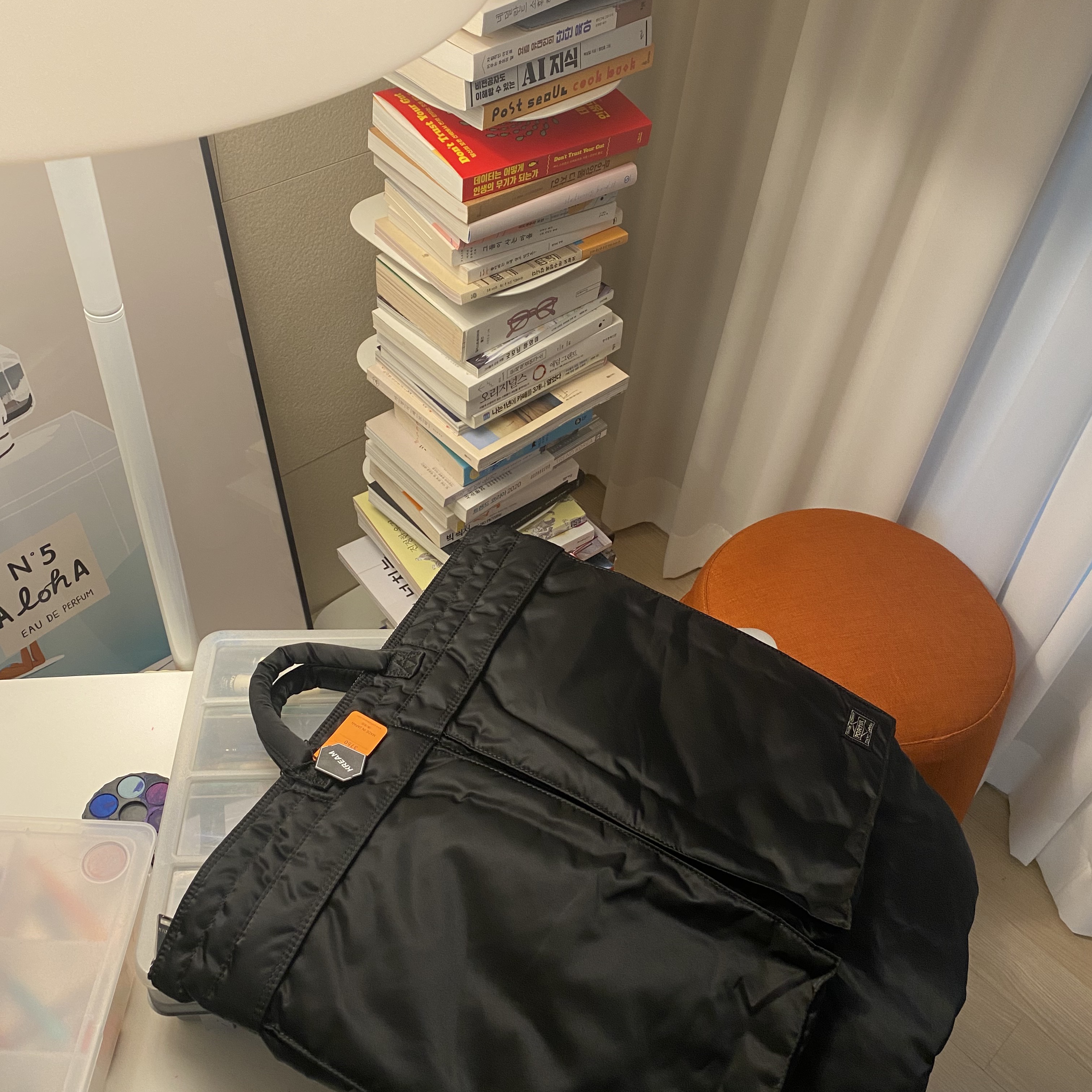 Porter Tanker 2Way Helmet Bag Black 착용 스타일 - 2