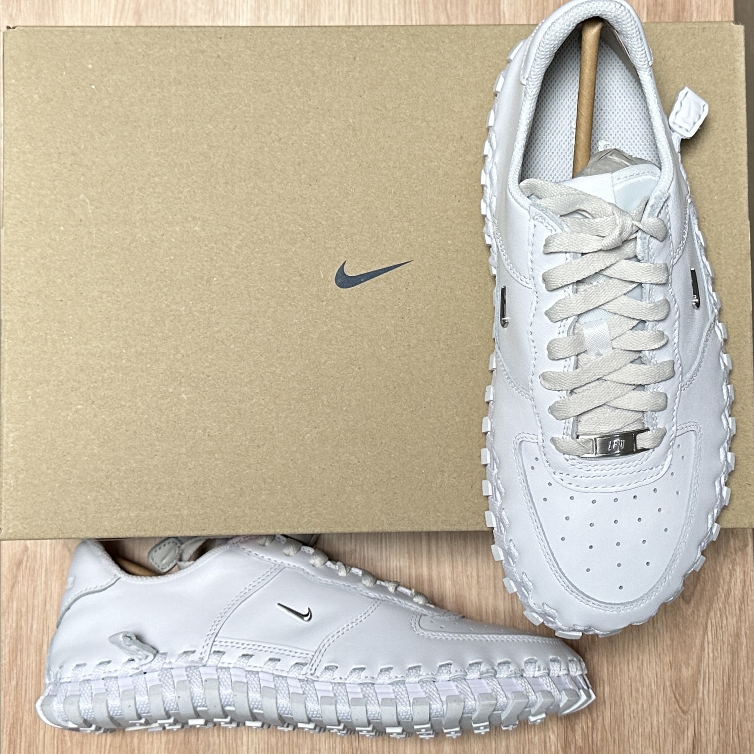 Nike x Jacquemus J Force 1 Low LX SP White 착용 스타일
