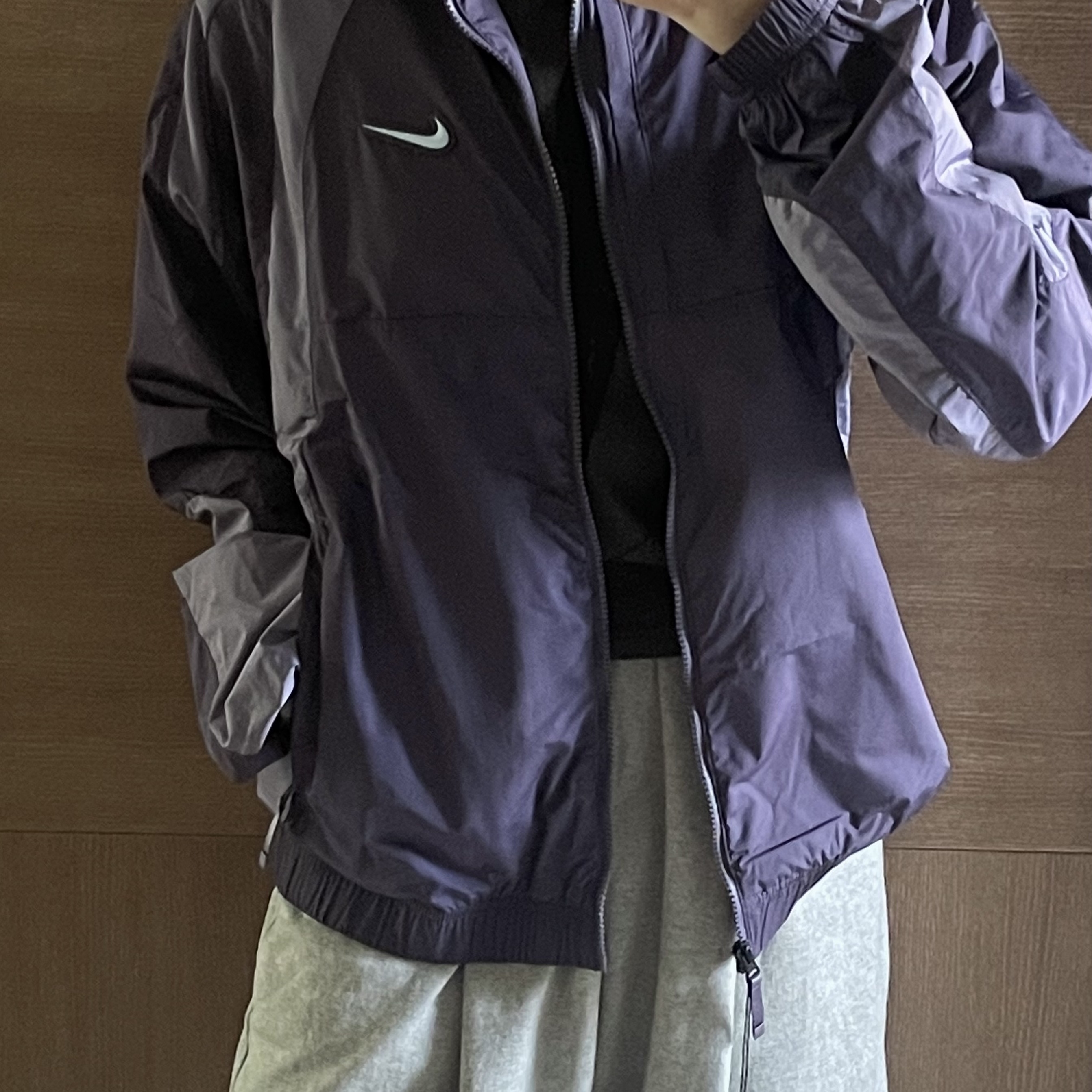 Nike x Drake Nocta NRG Nylon Track Jacket Dark Raisin - Asia 착용 스타일