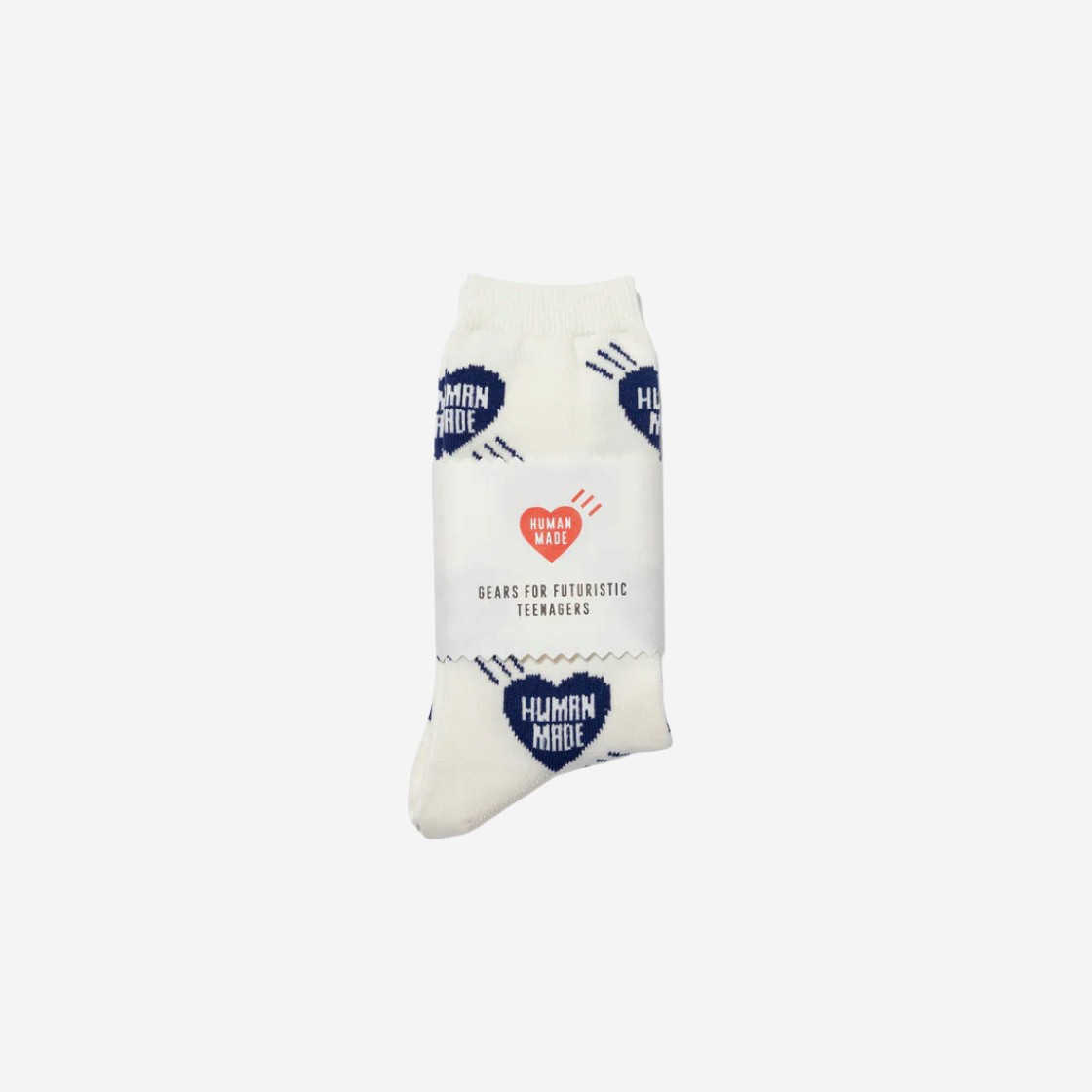 Human Made Heart Pattern Socks Navy 상세 이미지 2