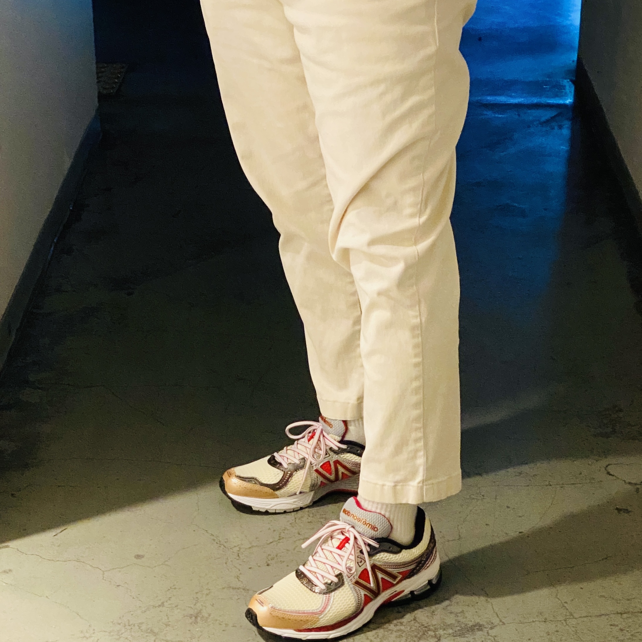 New Balance x Aime Leon Dore 860v2 Red 착용 스타일