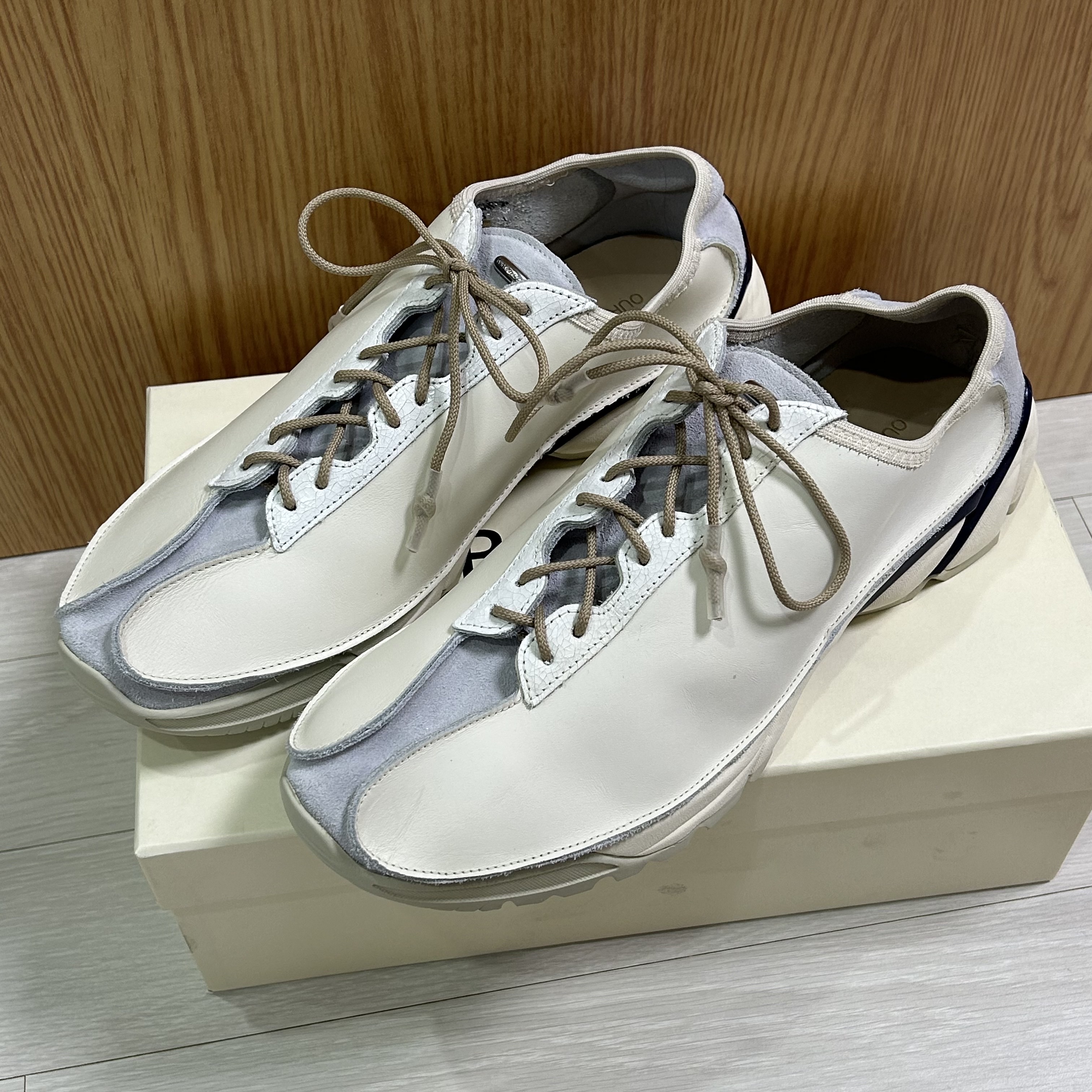 Our Legacy Klove Leather Off White 착용 스타일 - 2