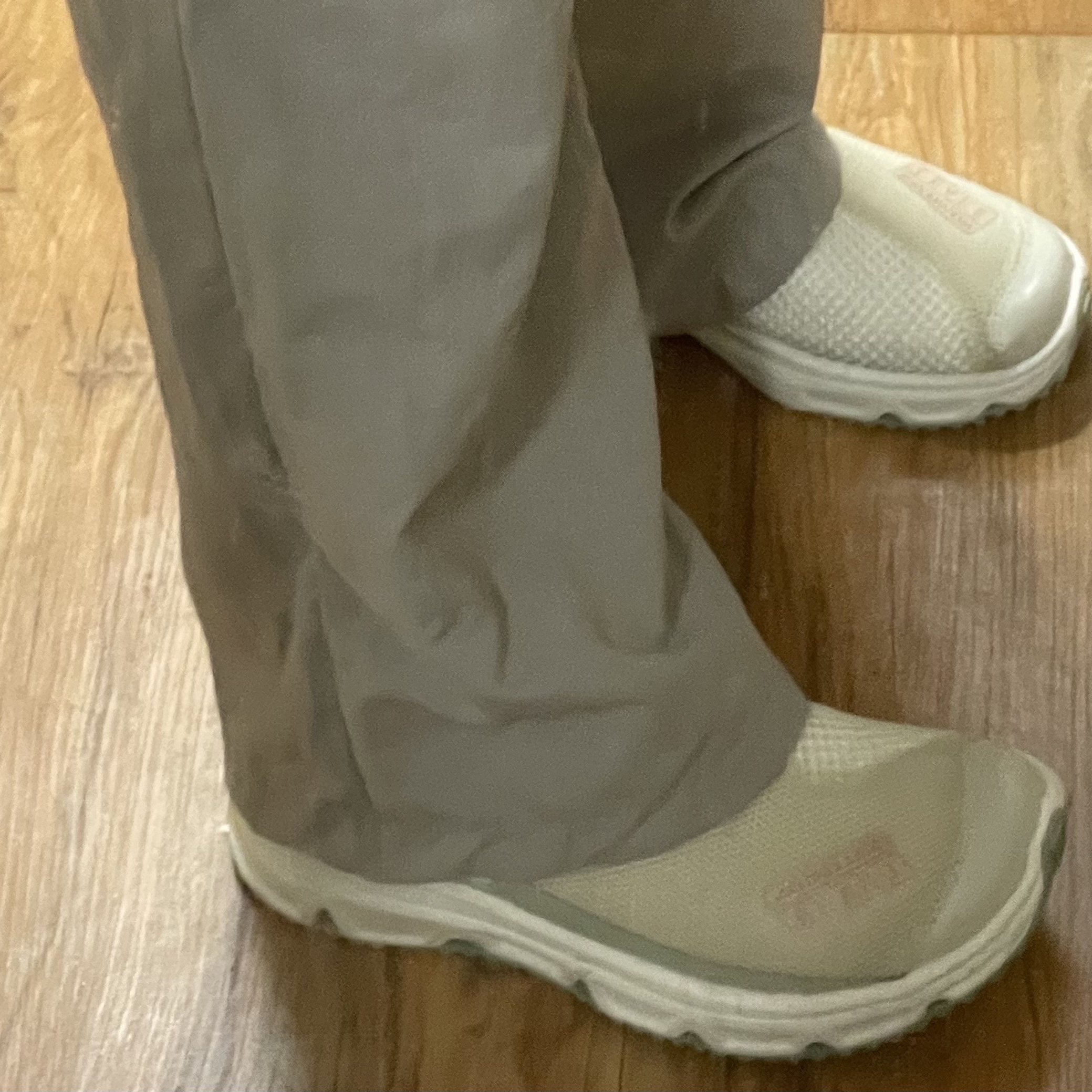Salomon RX Moc Cottage Core Vanilla Ice Desert Sage 착용 스타일 - 1