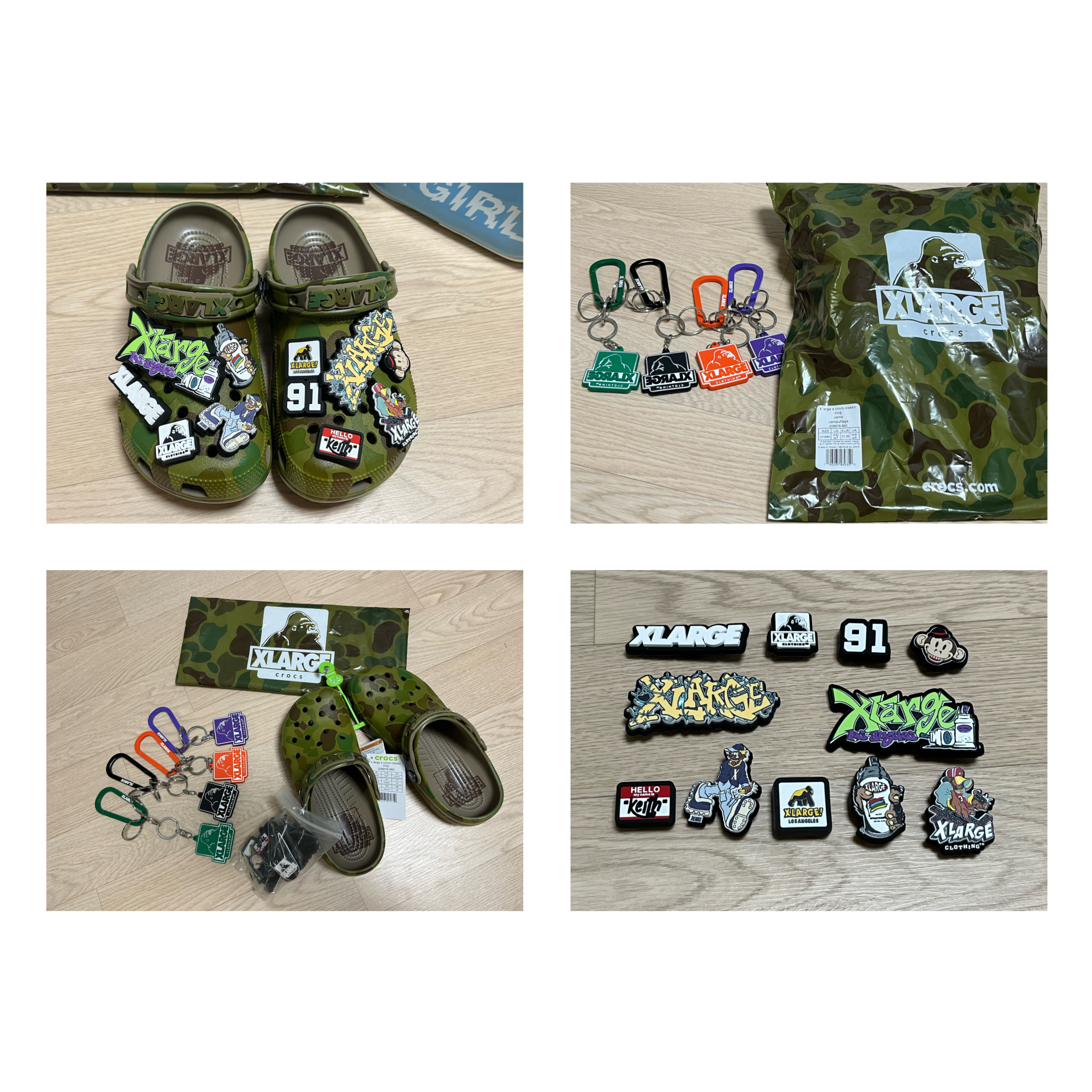 Crocs x XLarge Classic Clog Camo 착용 스타일 - 3