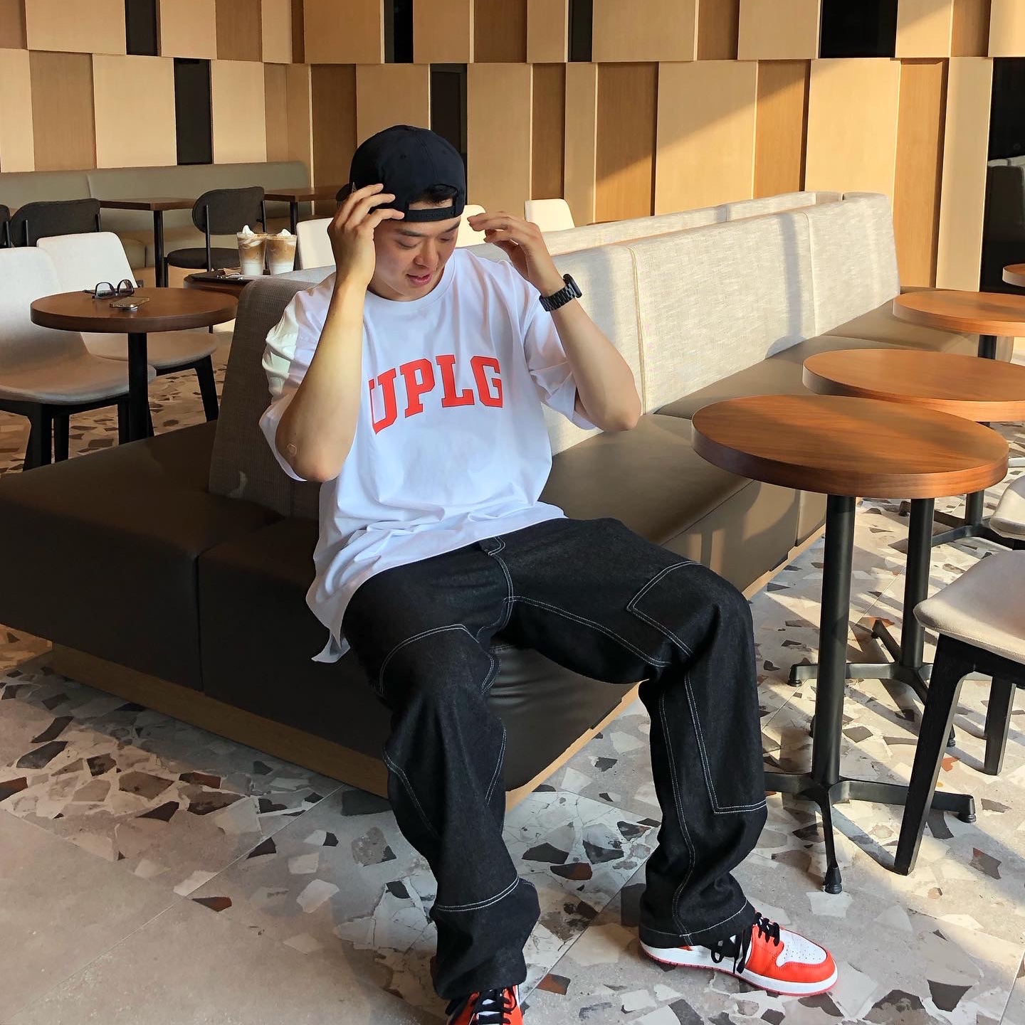 Jordan 1 Low OG Starfish 착용 스타일 - 2