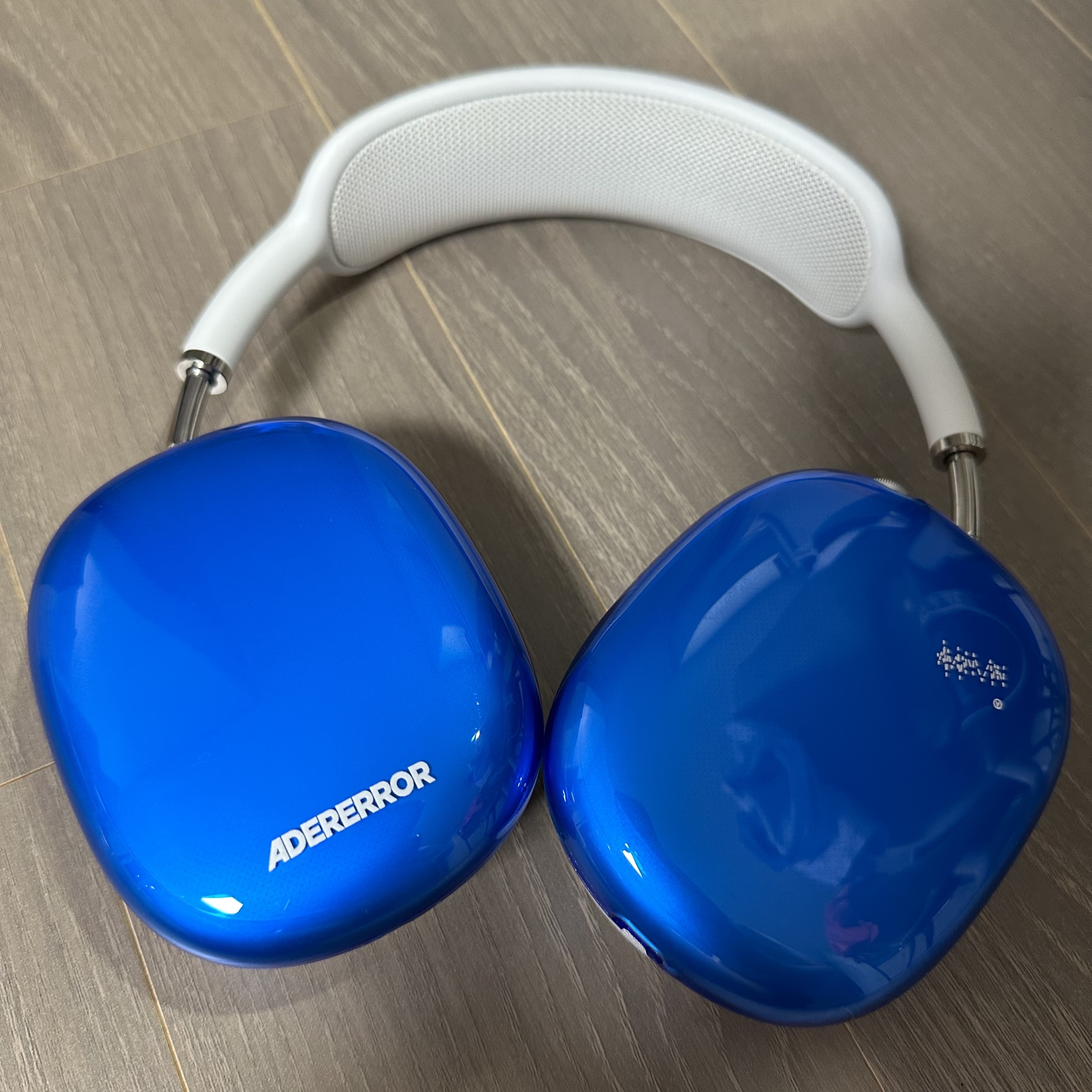 Apple AirPods Max Lightning Silver (Korean Ver.), Ader Error Standic AirPods Max Case Z-Blue 착용 스타일 - 1