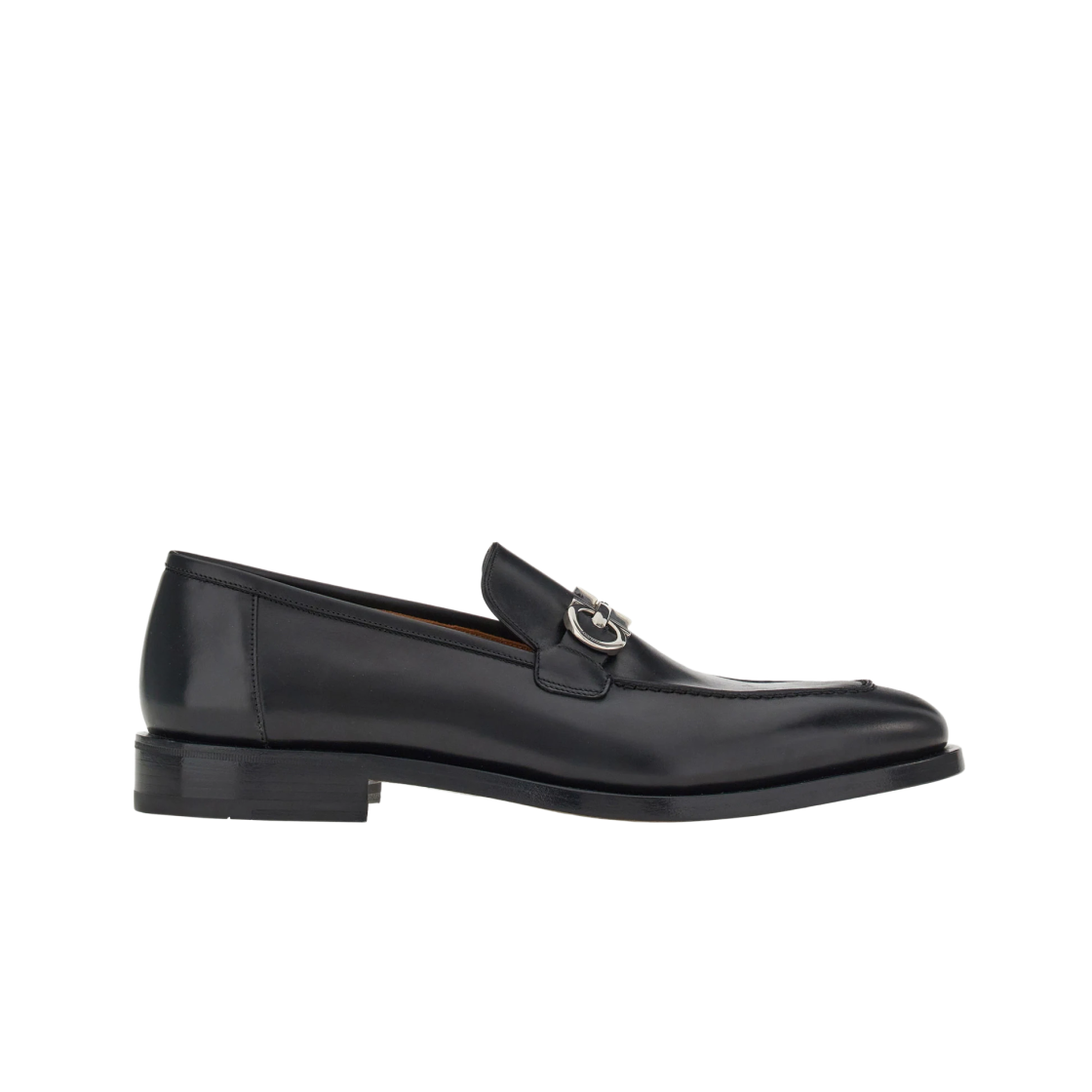 페라가모 간치니 오너먼트 모카신 블랙 쿠키 - D(Ferragamo Moccasin with Gancini Ornament Black Cookie - D) - 1