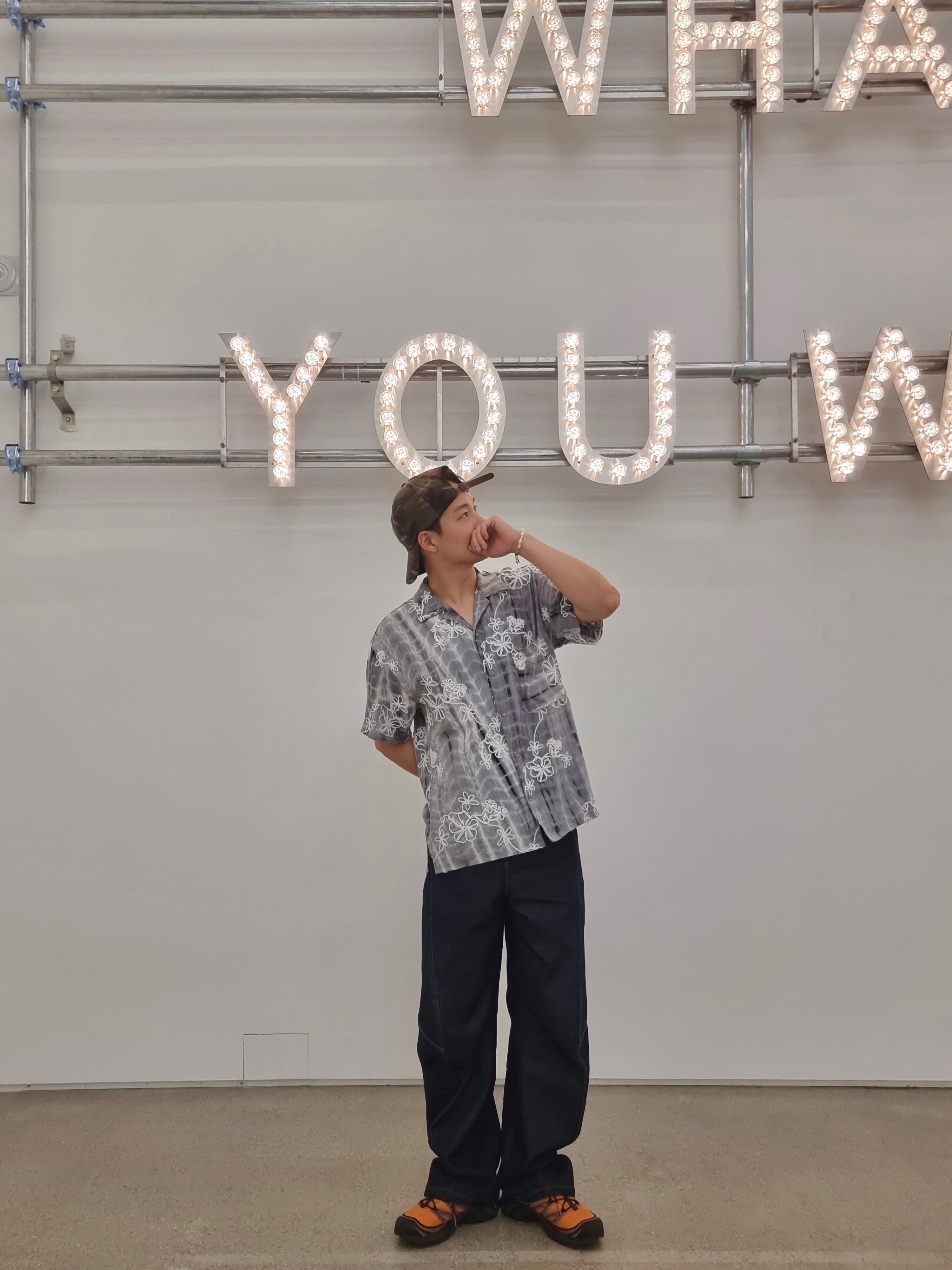 Helixclothing Missile Pants Rmx Indigo Blue, [KREAM 단독] Haleine Pearl Mixed Bracelet 착용 스타일 - 2