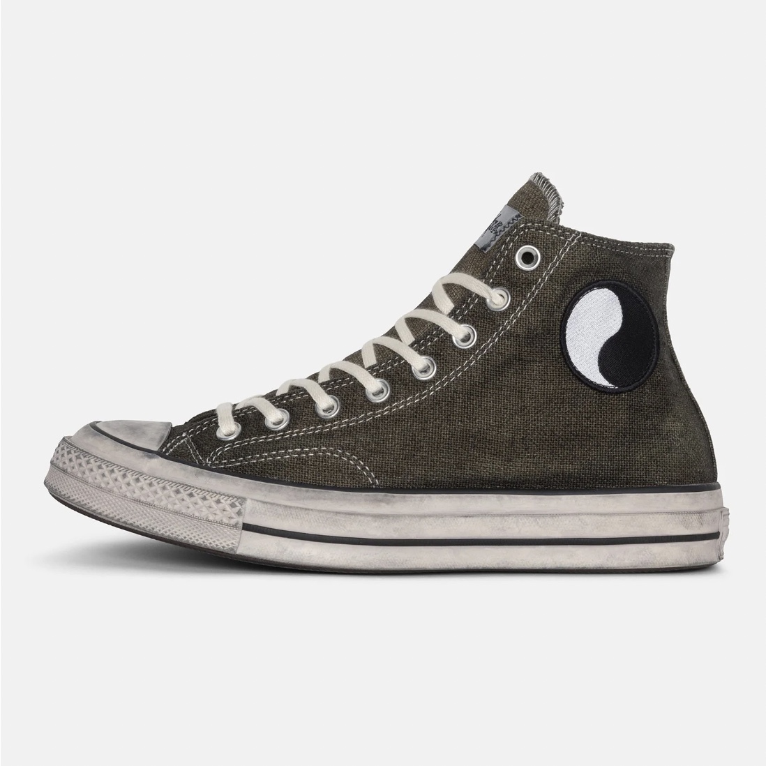 Converse x Stussy x Our Legacy Work Shop Chuck 70 High Lizard Green, Converse x Stussy x Our Legacy Work Shop Chuck 70 High Pool Blue 착용 스타일 - 3
