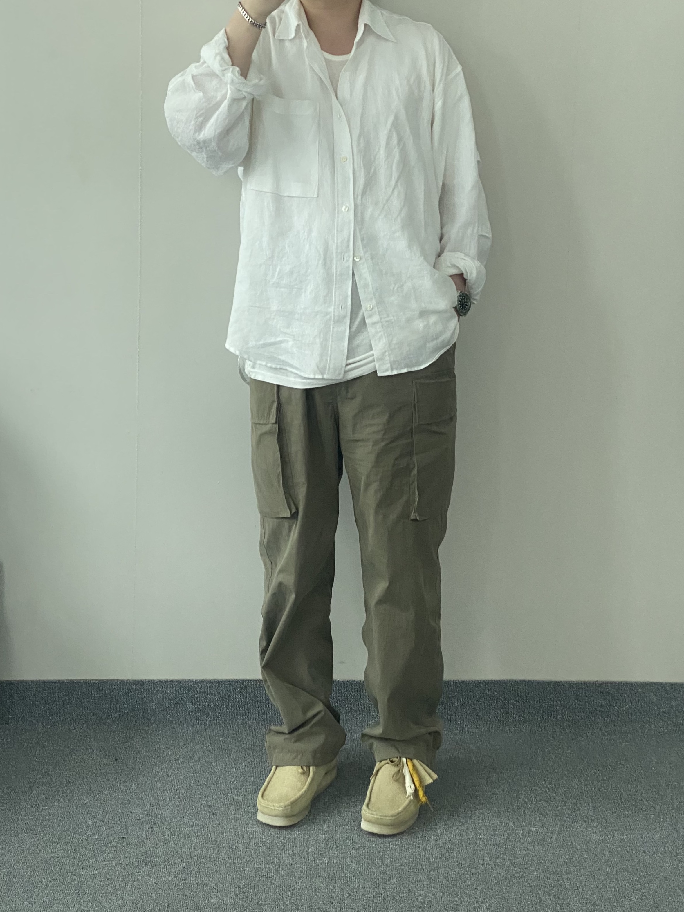 Clarks x Thisisneverthat Wallabee Maple 착용 스타일