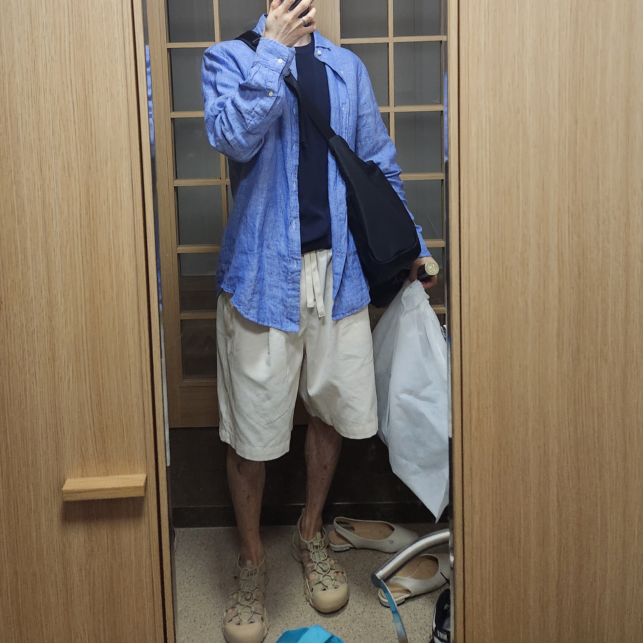 (W) Keen Newport H2 Monochrome Safari 착용 스타일
