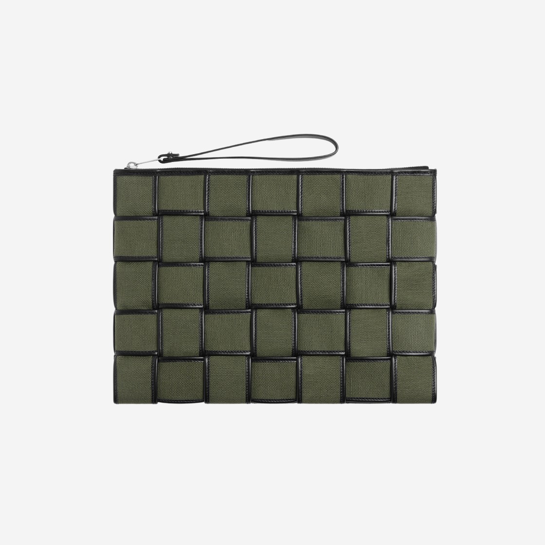 Bottega Veneta Large Cassette Pouch Crocodile Black 상세 이미지 1