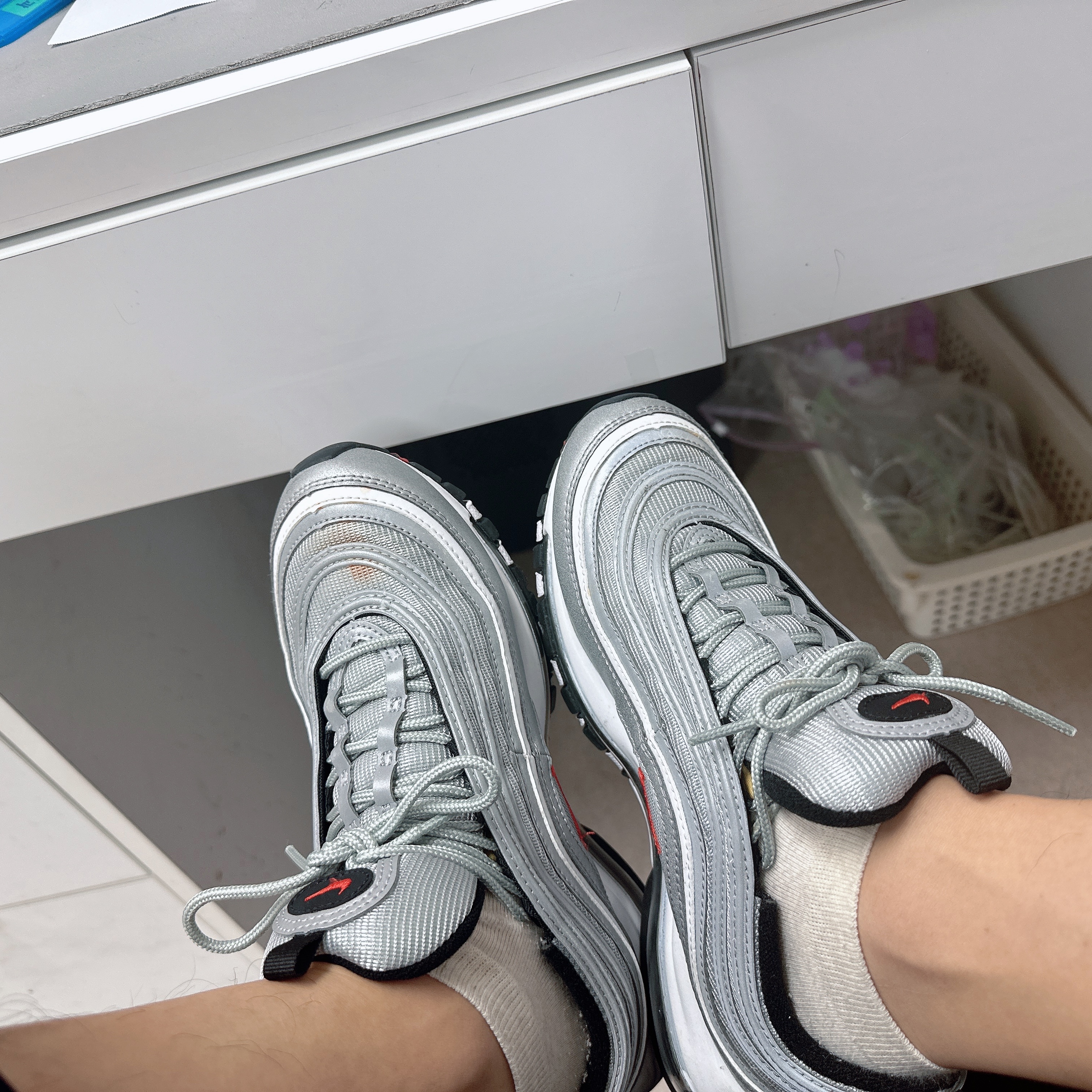 Nike Air Max 97 OG Silver Bullet 2022 착용 스타일