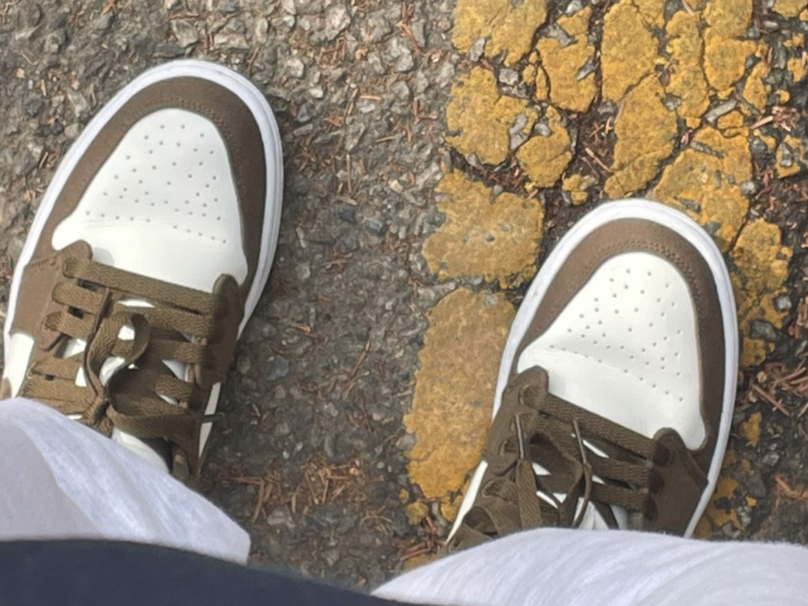 (W) Jordan 1 Low SE Light Olive 착용 스타일