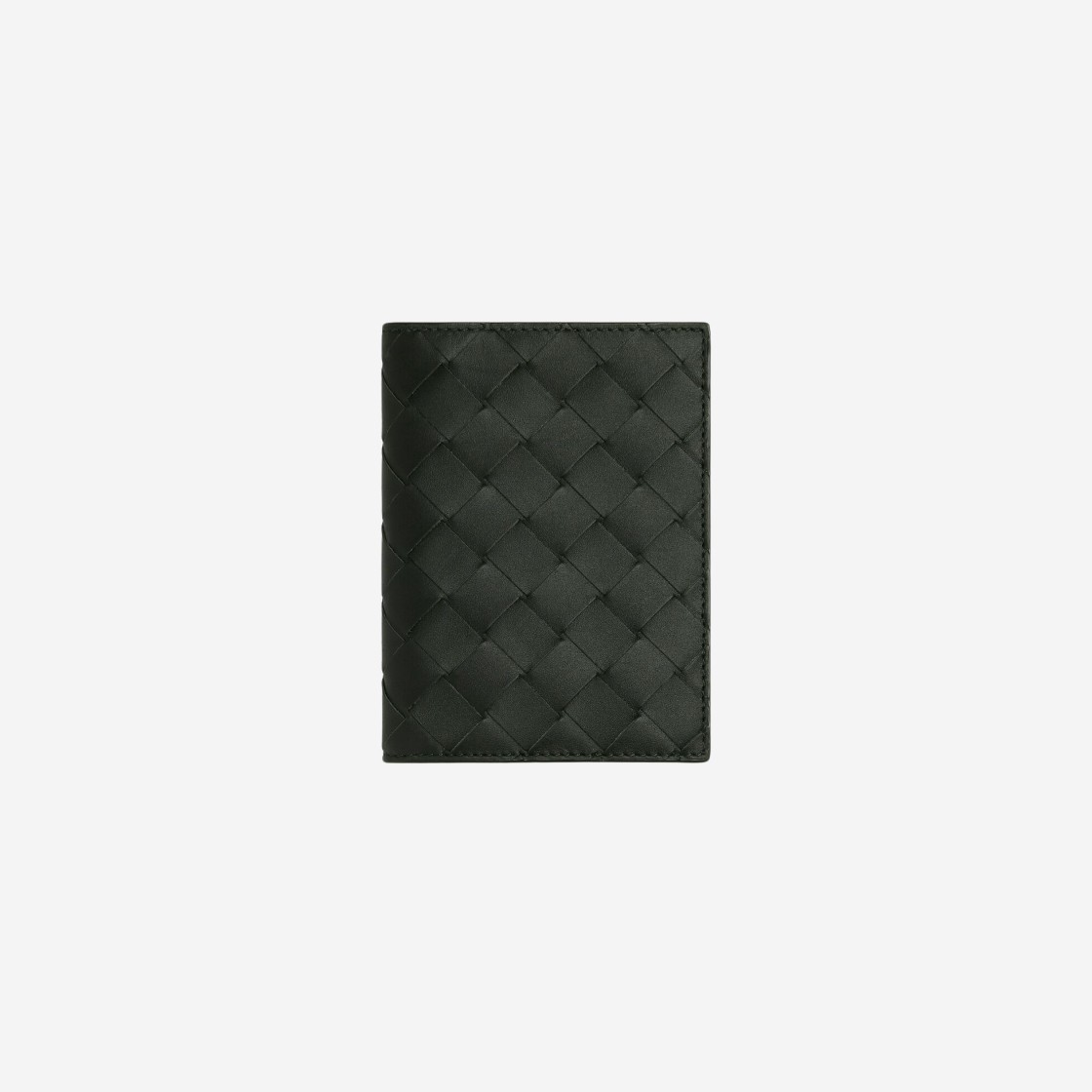 Bottega Veneta Intrecciato Flap Wallet Dark Green 상세 이미지 1