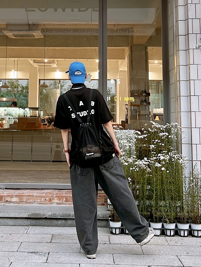 New Balance 992 Made in USA Grey - D Standard, IAB Studio 10th Anniversary T-Shirts Pack White & Black (2 Pack) 착용 스타일 - 2
