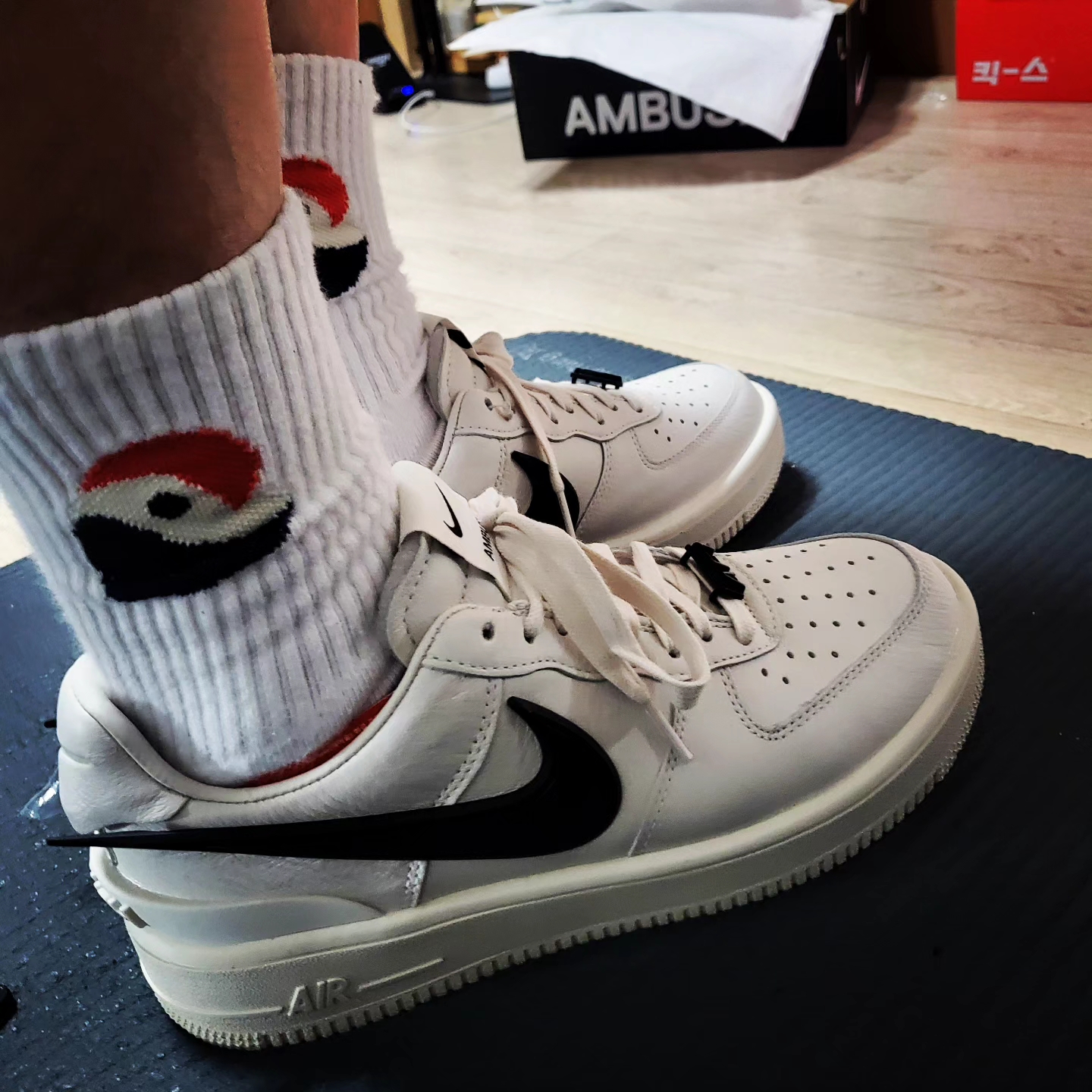 Nike x Ambush Air Force 1 Low SP Phantom 착용 스타일 - 1