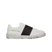 Valentino Open For A Change Sneakers in Bio-Based Material White Black
