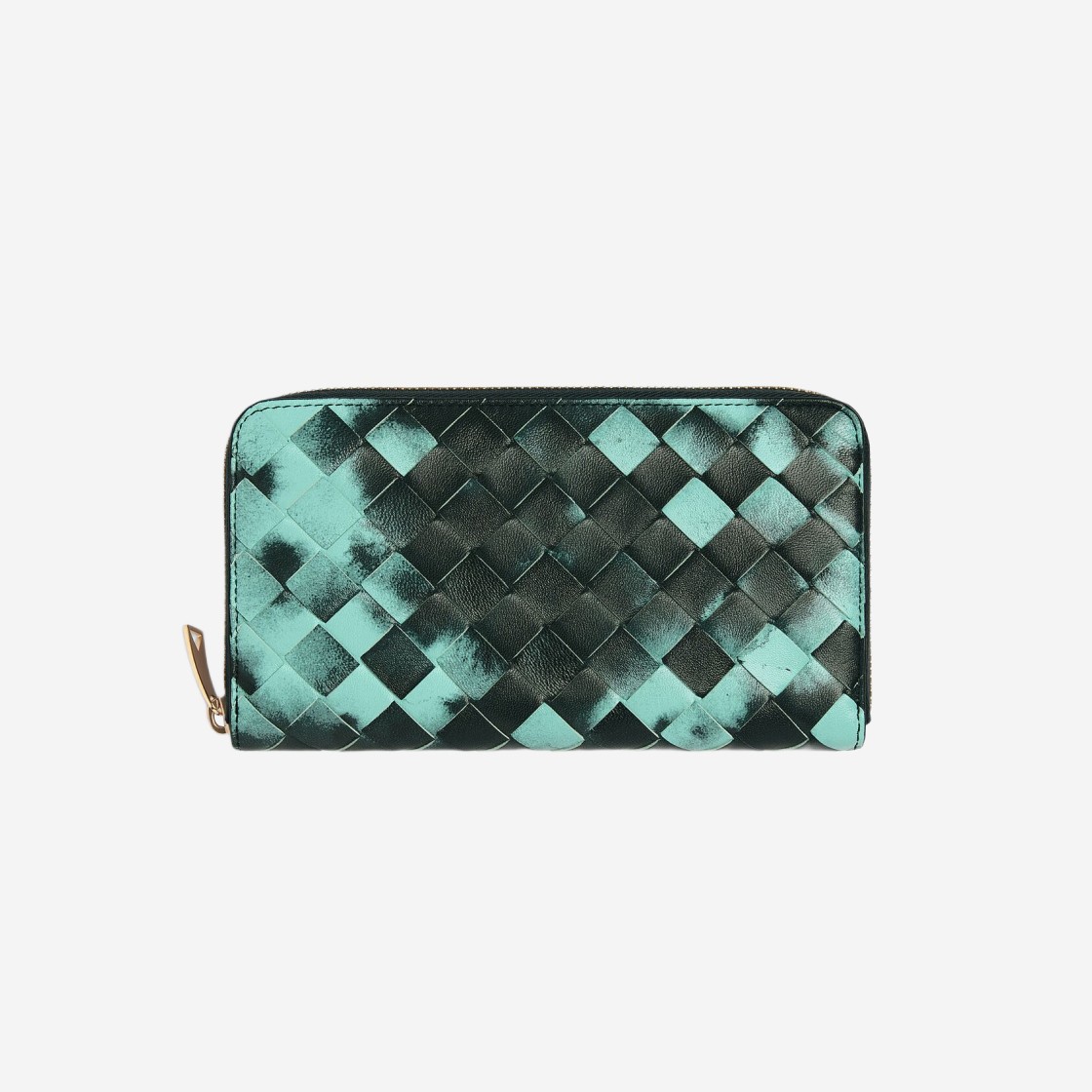 Bottega Veneta Intrecciato Zip Around Wallet Celadon Inkwell 상세 이미지 1