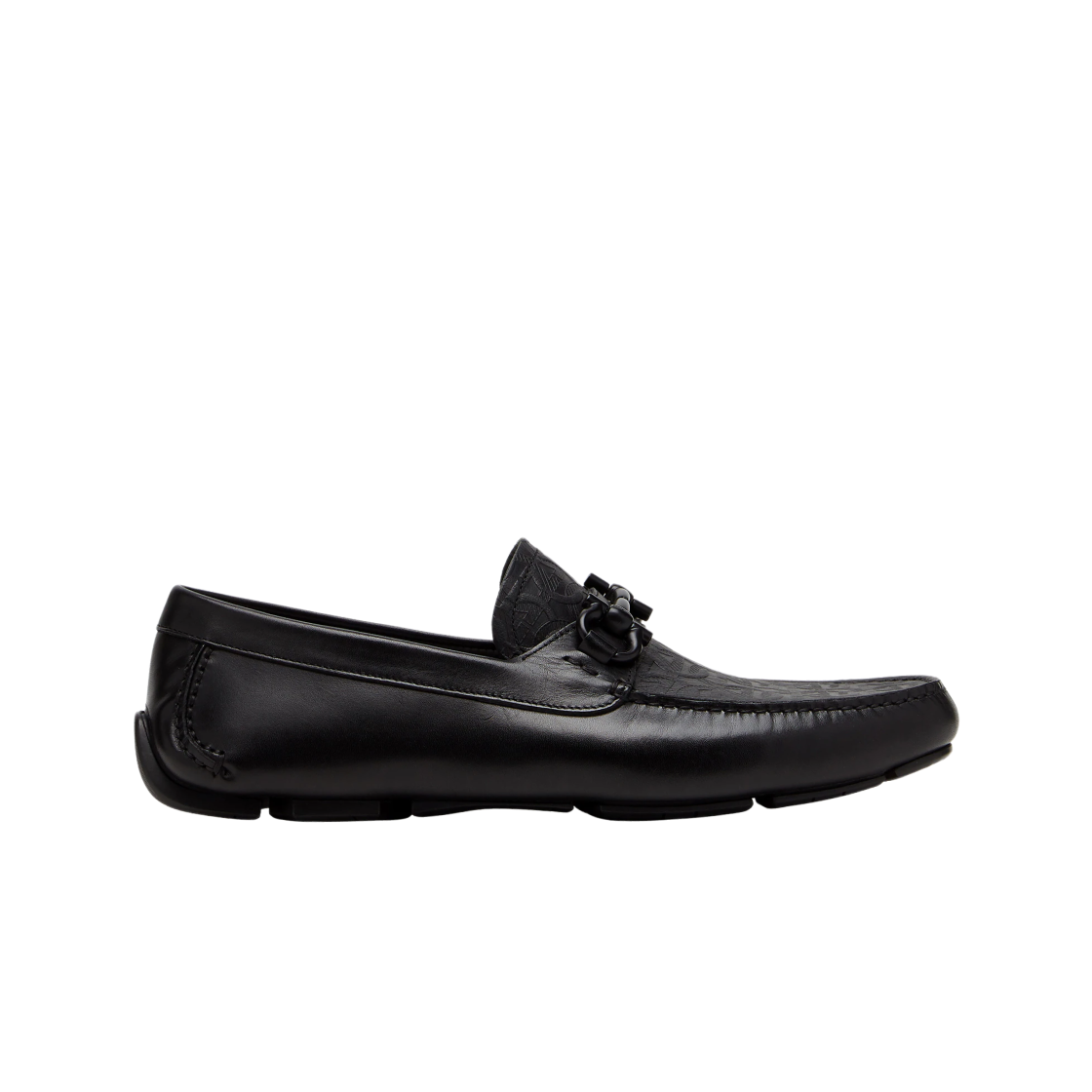 페라가모 간치니 오너먼트 드라이버 블랙 - EE(Ferragamo Driver with Gancini Ornament Black - EE) - 1