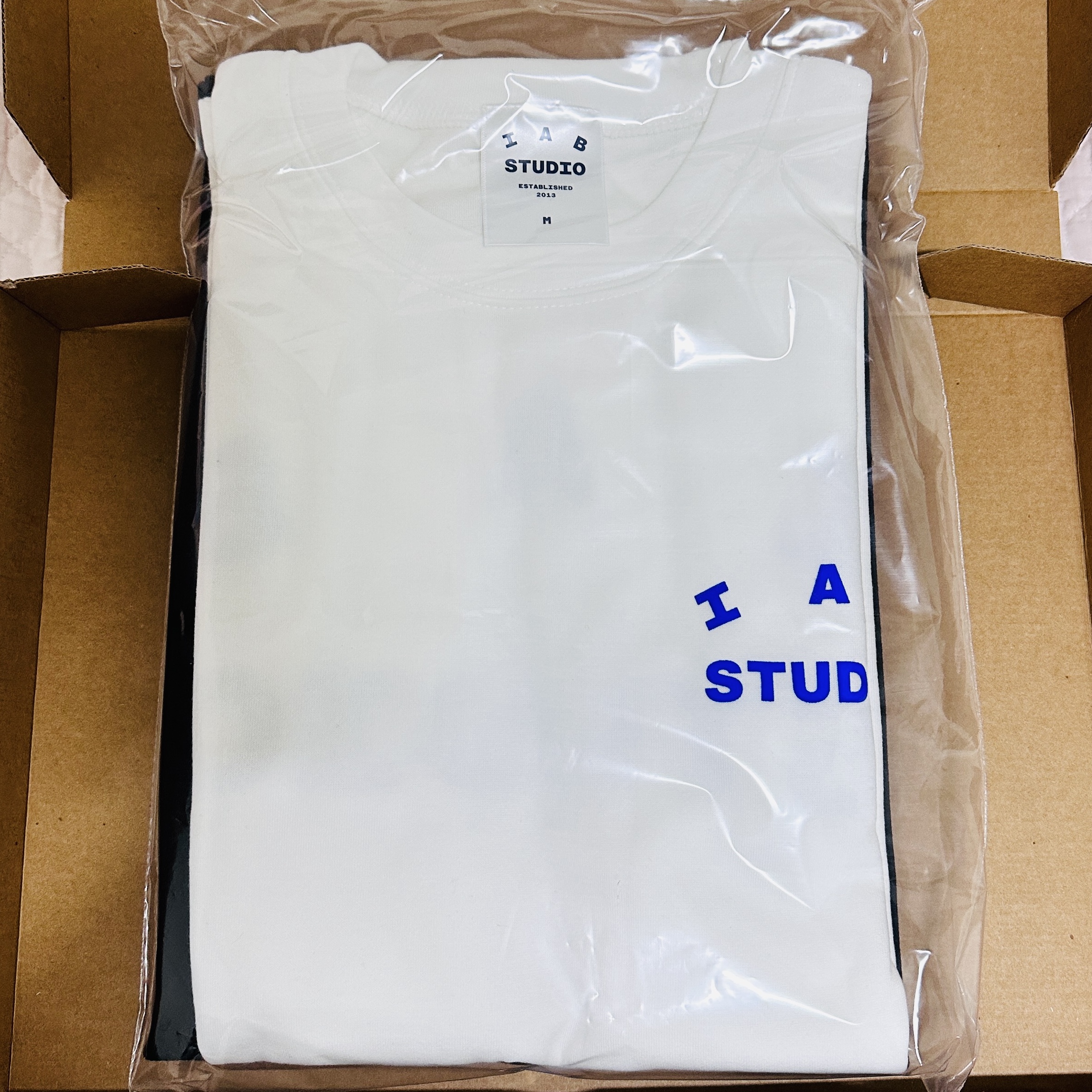 IAB Studio 10th Anniversary T-Shirts Pack White & Black (2 Pack), IAB Studio 10th Anniversary T-Shirt White 착용 스타일 - 2