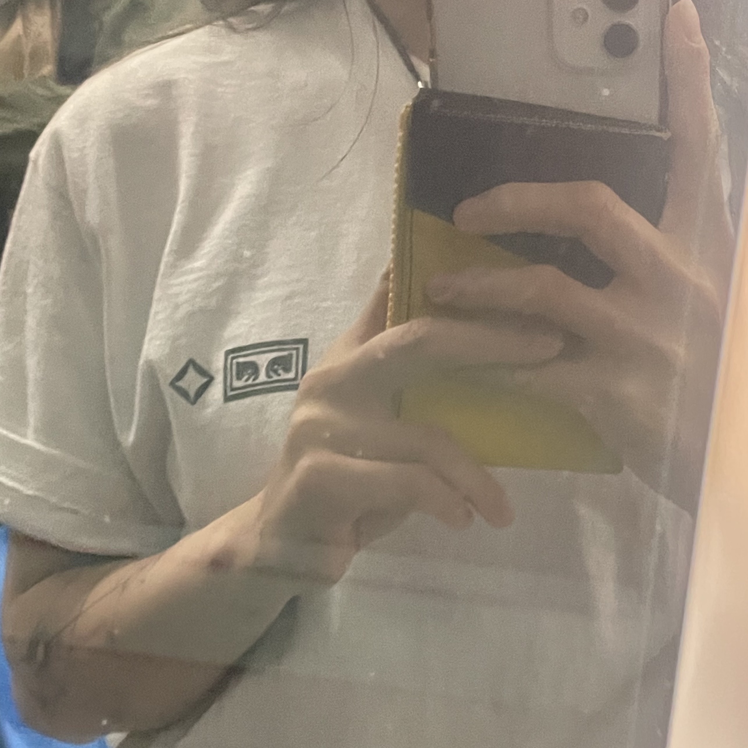 Helinox x Obey T-Shirt White 착용 스타일