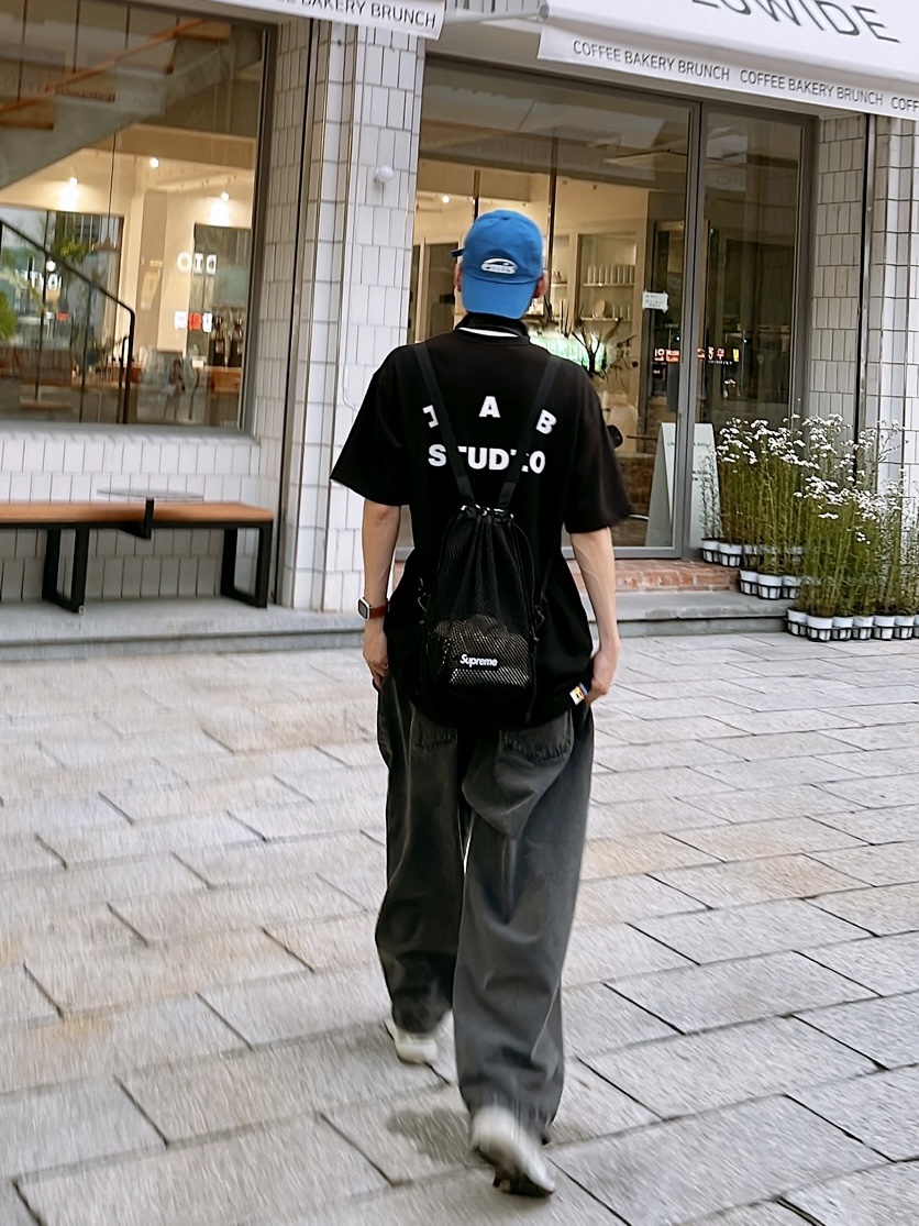 New Balance 992 Made in USA Grey - D Standard, IAB Studio 10th Anniversary T-Shirts Pack White & Black (2 Pack) 착용 스타일 - 5