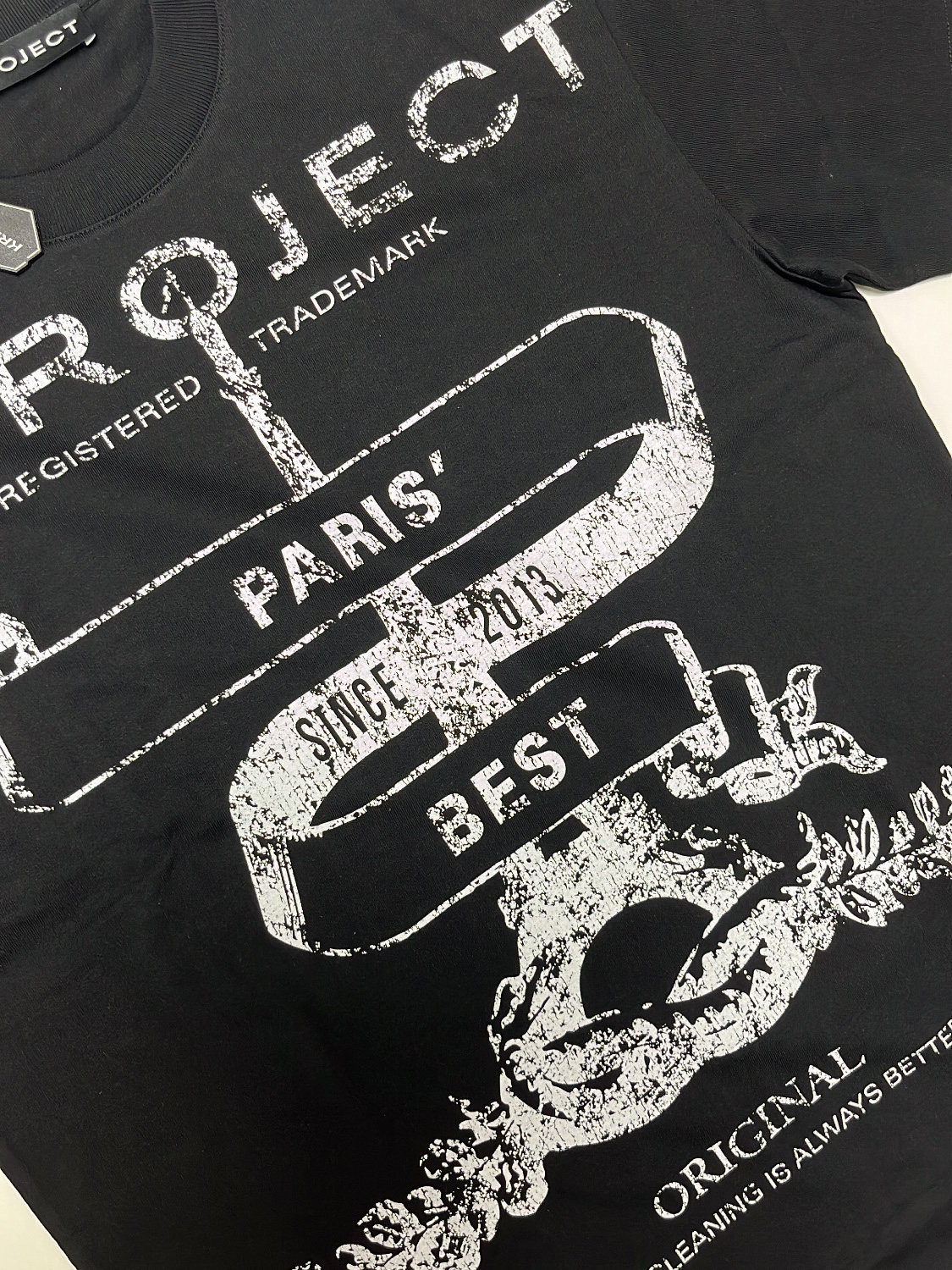 Y/Project Paris Best T-Shirt Black - 23SS, Salomon x Comme des Garcons Homme Plus SR901E White Black 착용 스타일 - 2