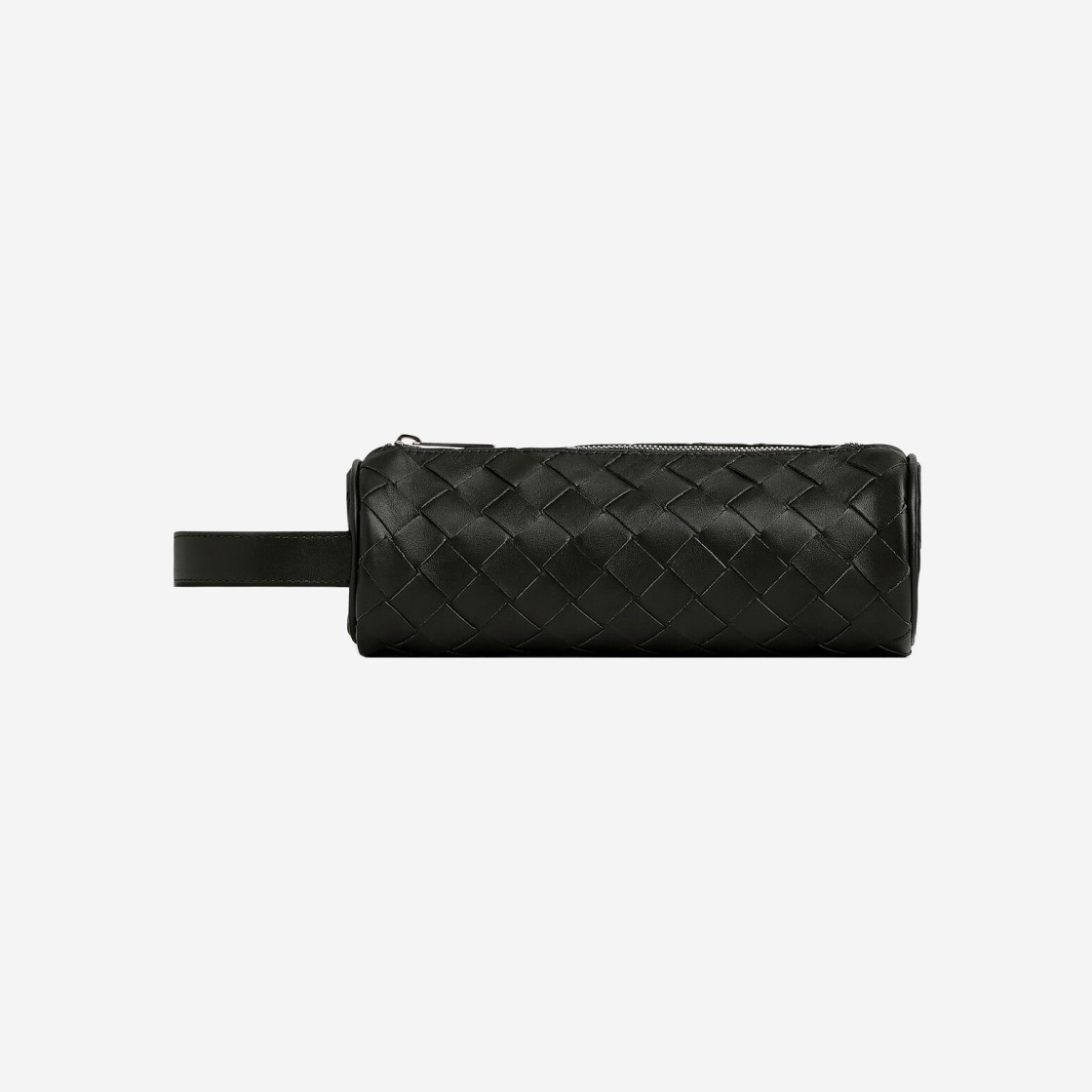 Bottega Veneta Intrecciato Cylinder Pencil Case Black 상세 이미지 1