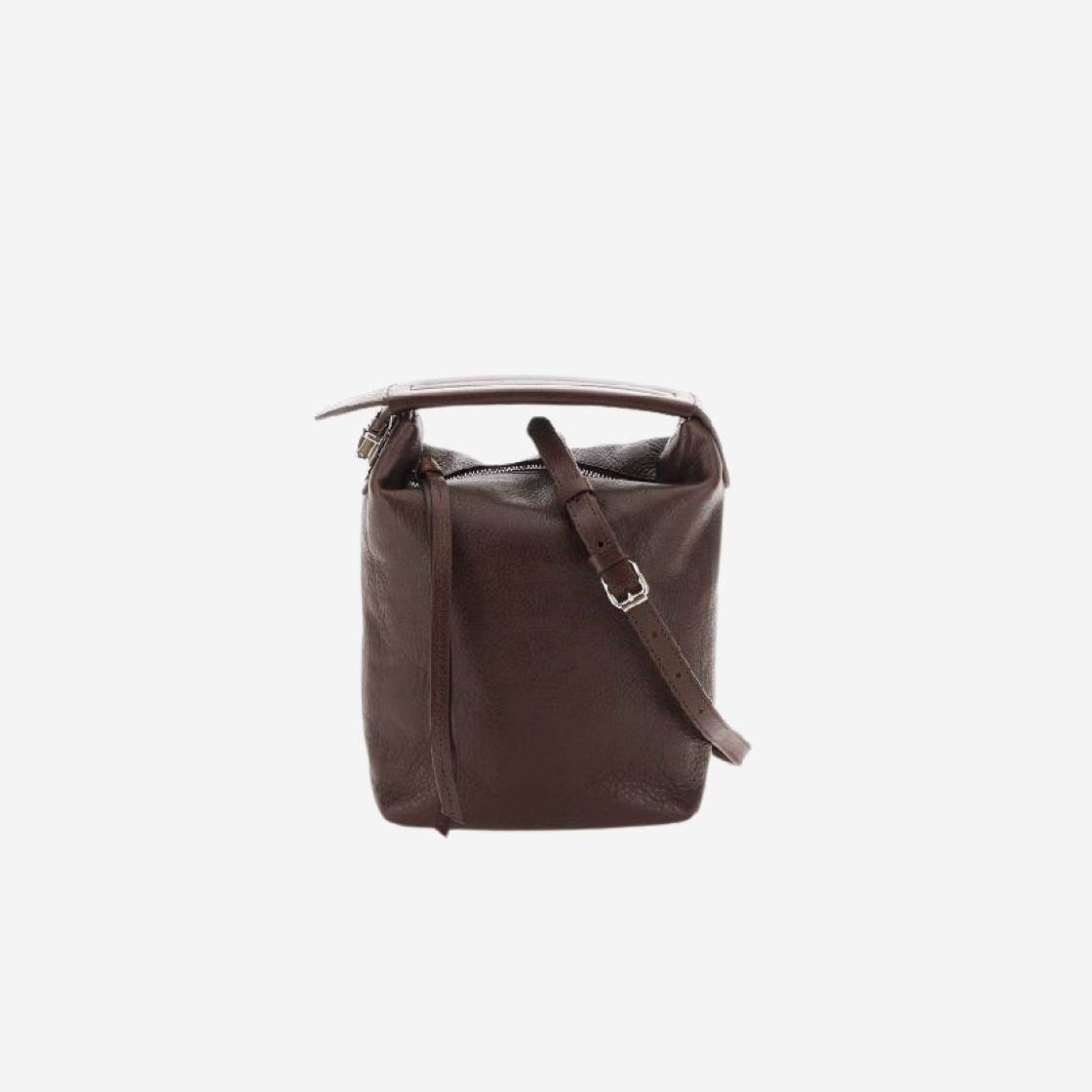 Lemaire Vegetal Tanned Leather Case Bag Dark Brown 상세 이미지 1